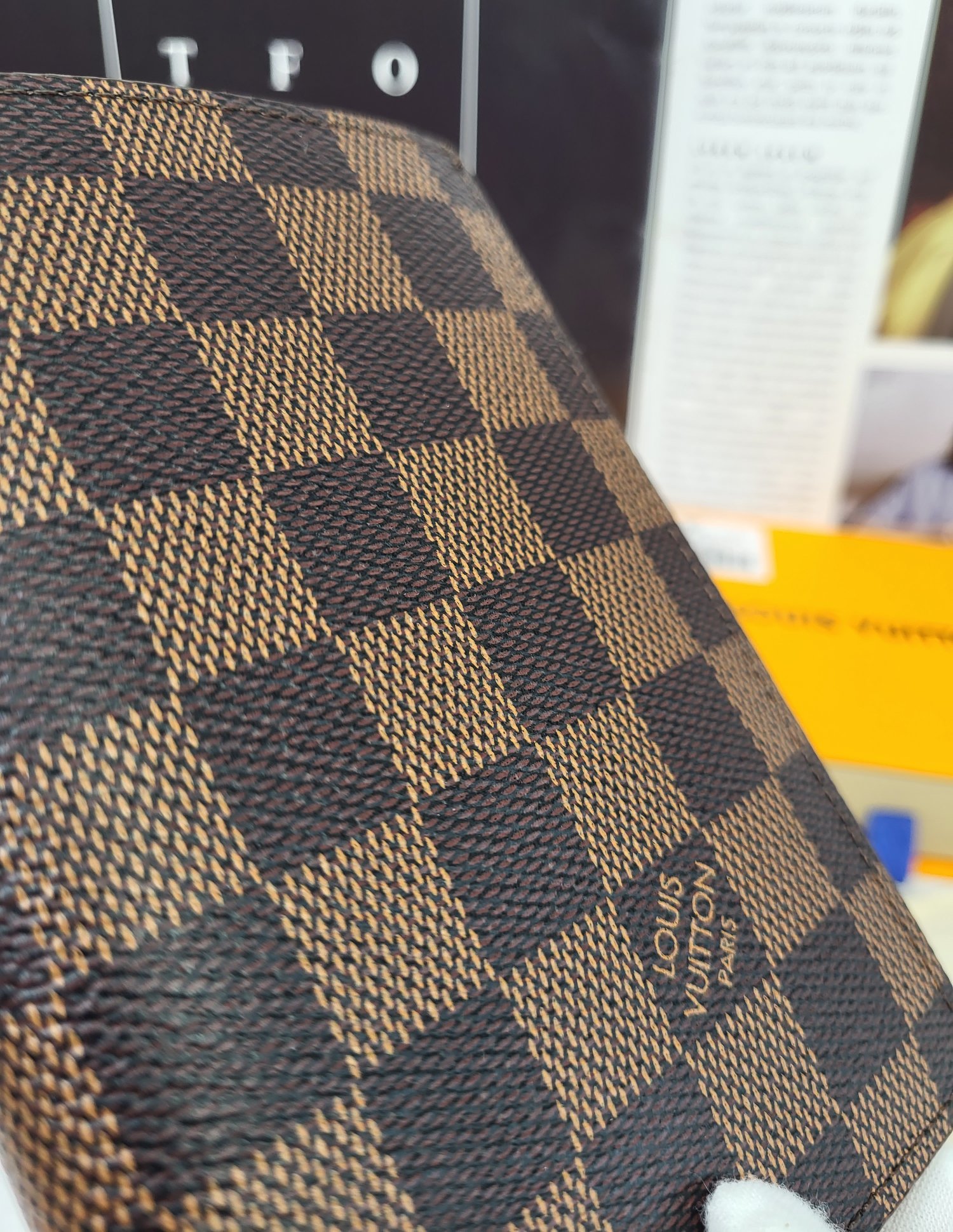 Leather passport holder multiple angle