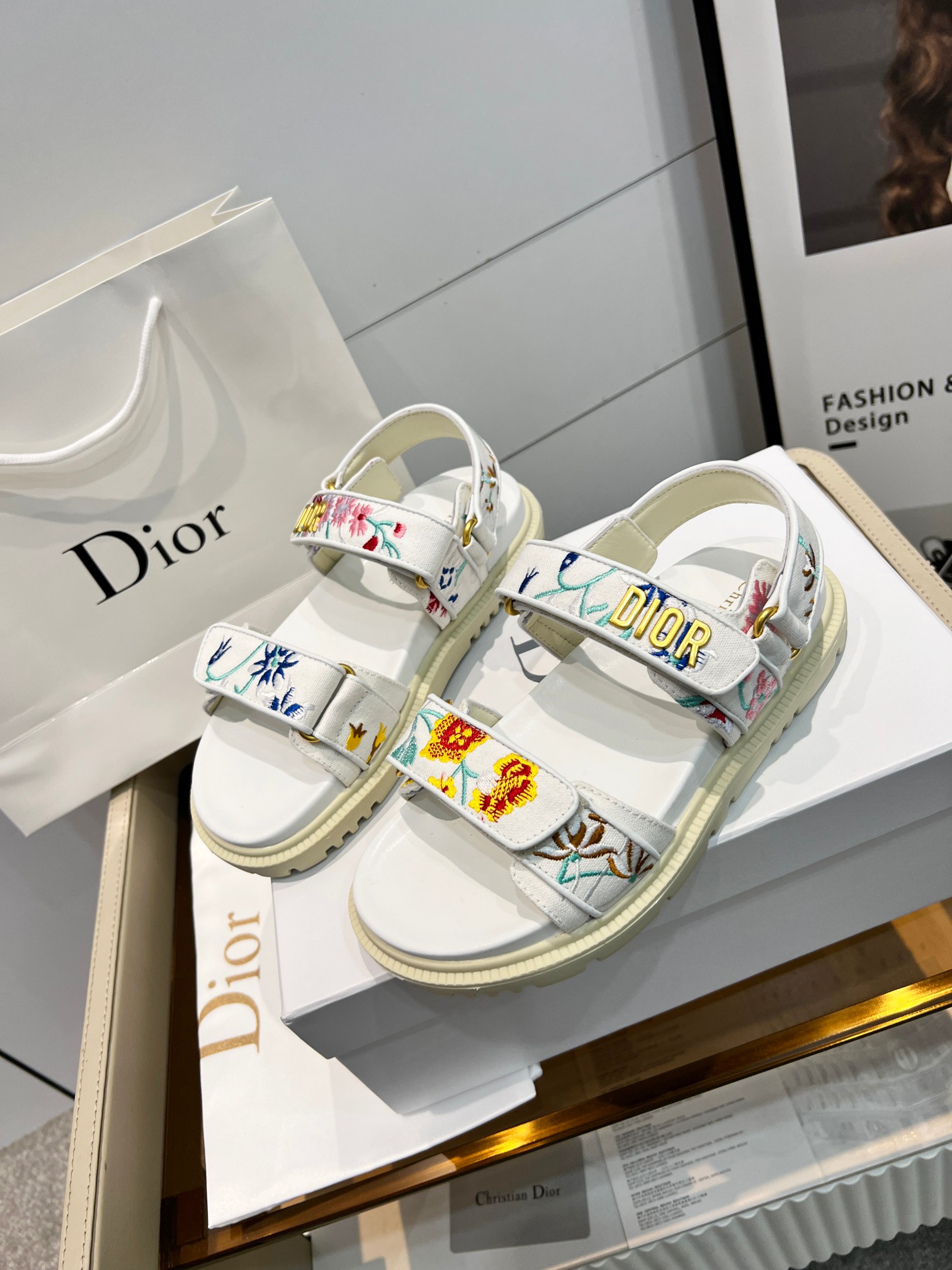 Dior Shoes Sandals Sheepskin Spring/Summer Collection