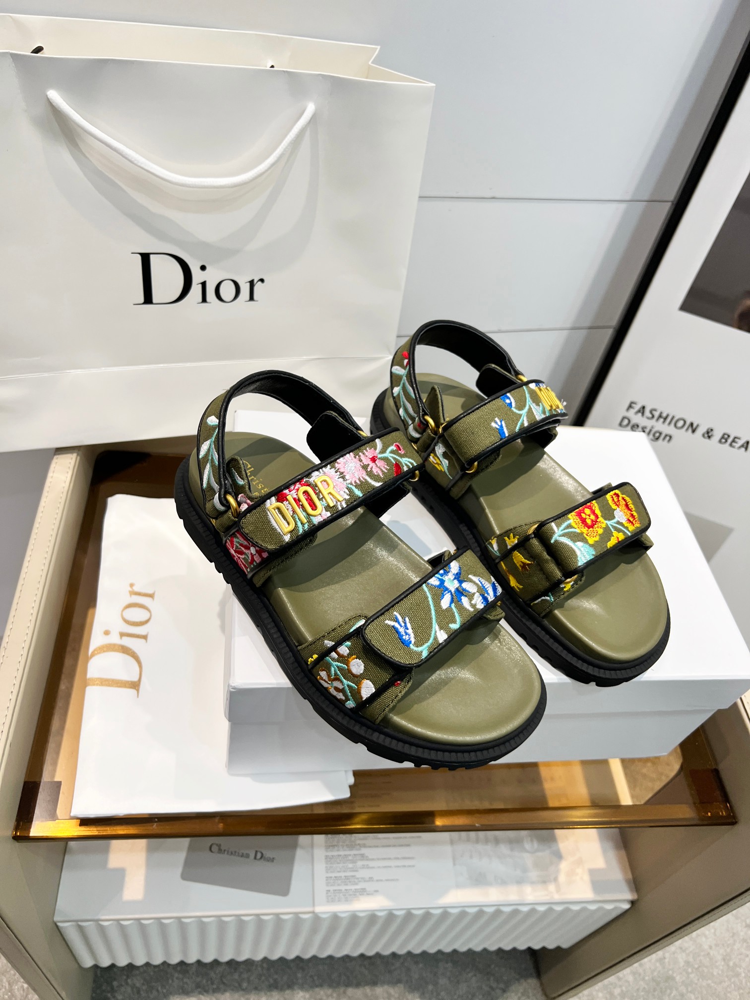 Dior Shoes Sandals Sheepskin Spring/Summer Collection