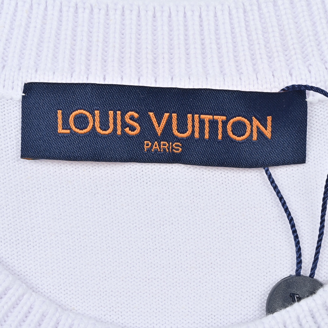 200 Louis Vuitton路易威登22FW 别针毛织短袖