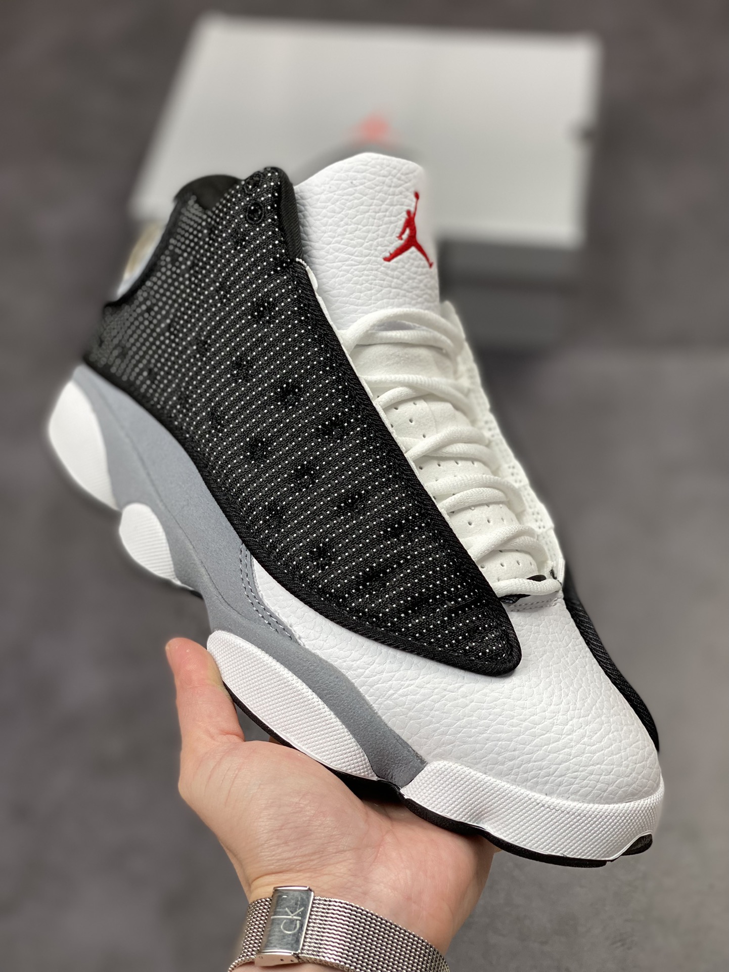 190 Air Jordan 13 Retro 黑白燧石 DJ5982-060
