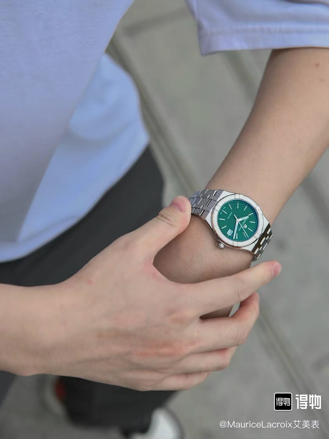 NO:391660,Emmy starts with display, 40 dial, easy to control!  ,,aikon19860909艾美 上手展示,40表盘,轻松驾驭！,,aikon,Watch