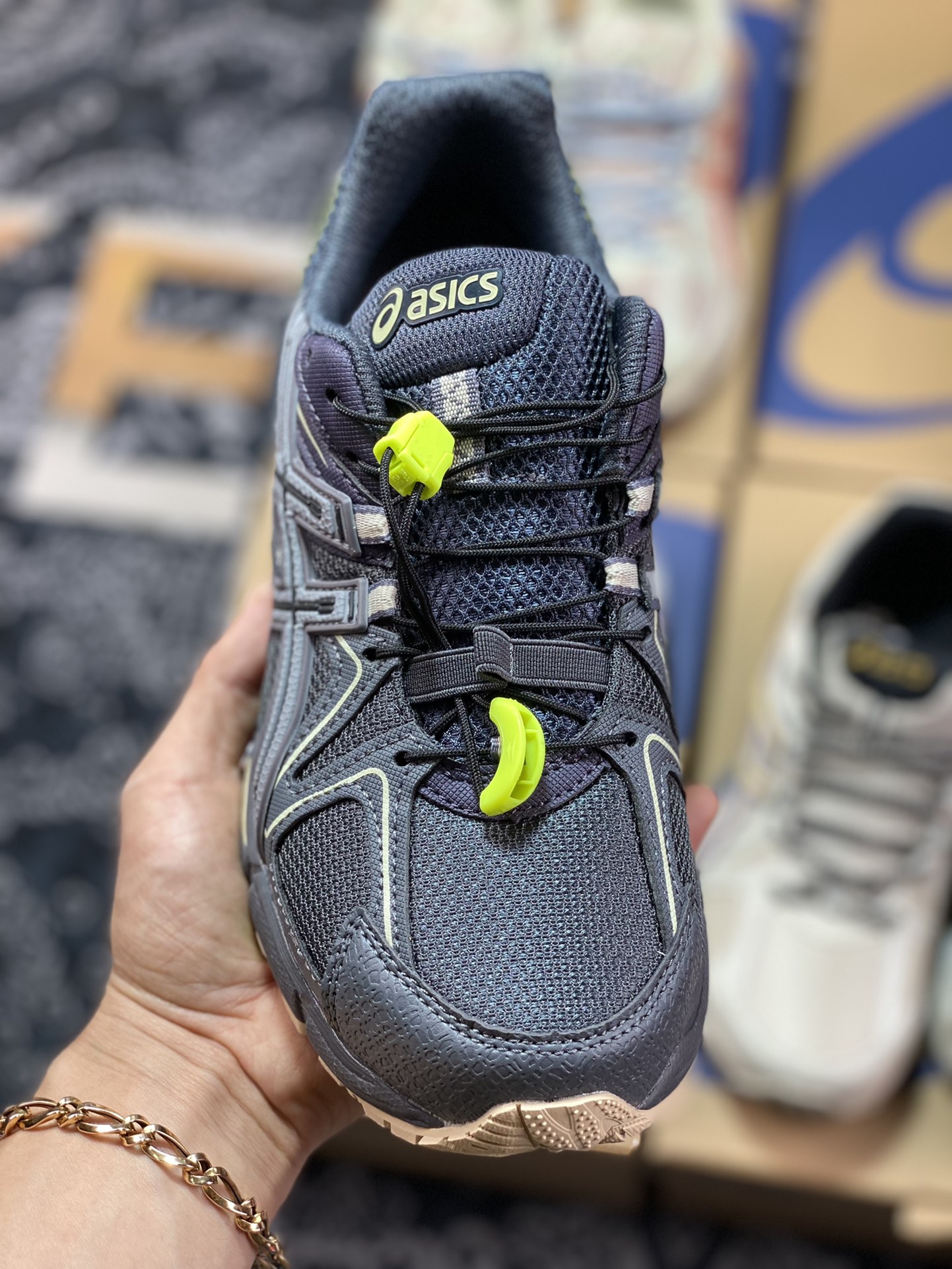 200  原装级别Asics Gel-Kahana 8 系列 深灰 亚瑟士经典户外跑鞋1011B387-021