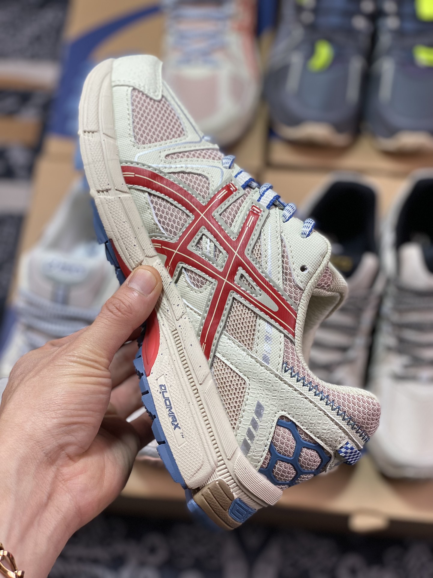 200  原装级别 Asics Gel-Kahana 8 系列 浅褐 亚瑟士经典户外跑鞋 1011B109-200