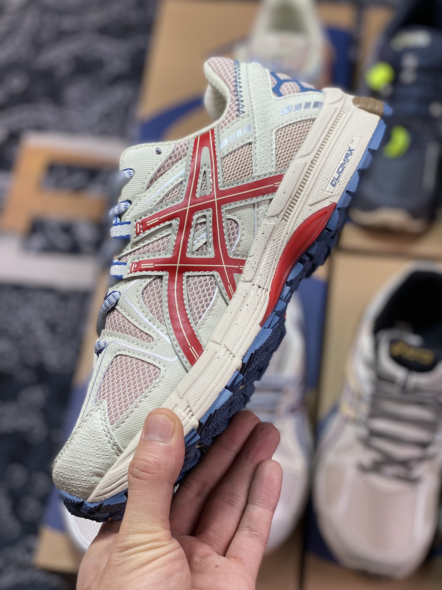 200  原装级别 Asics Gel-Kahana 8 系列 浅褐 亚瑟士经典户外跑鞋 1011B109-200