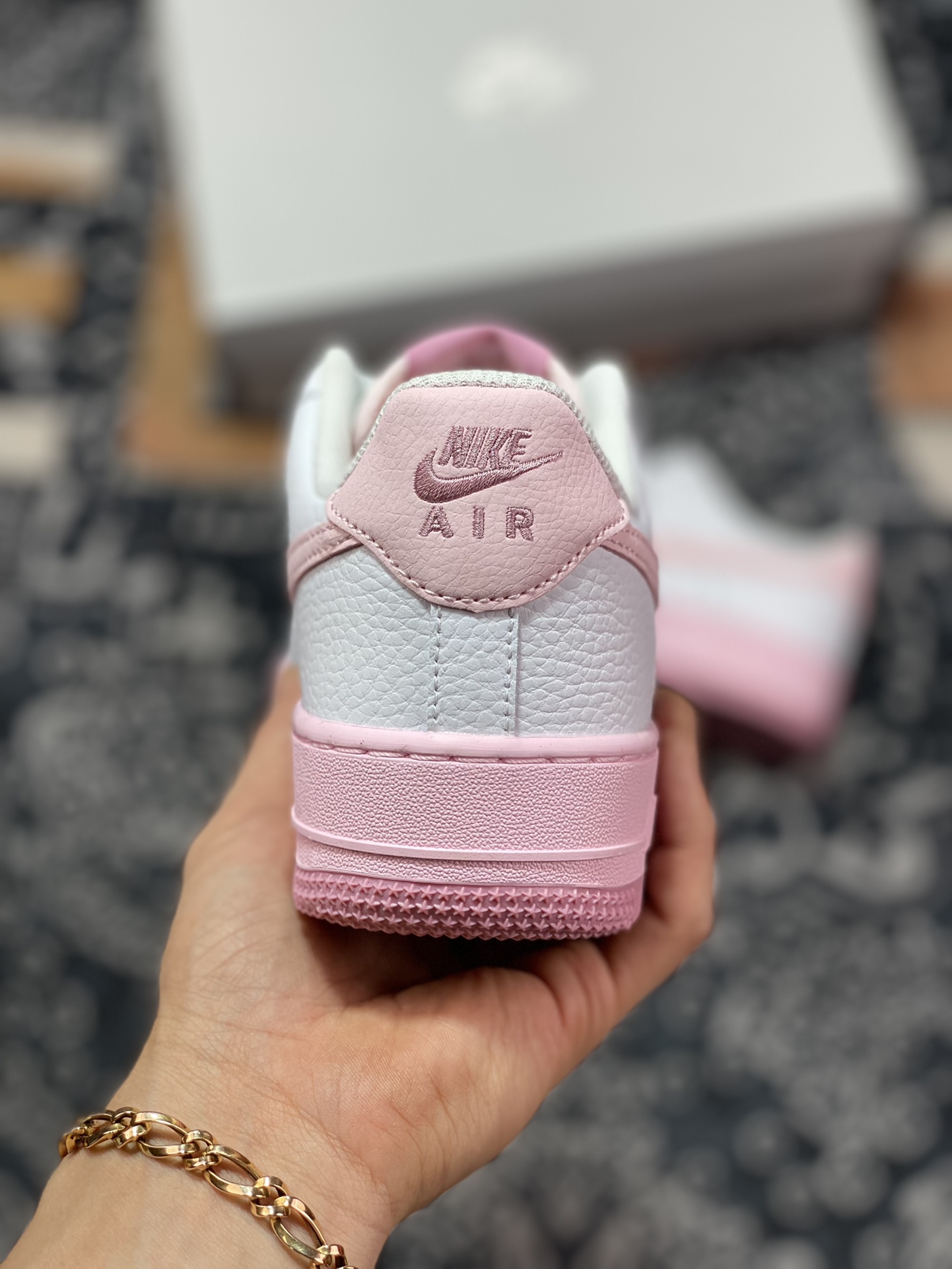 200 Nike Air Force 1'07 Low GS”White Pink Foam Shoes”空军一号皮革白草莓奶霜CT3839-107