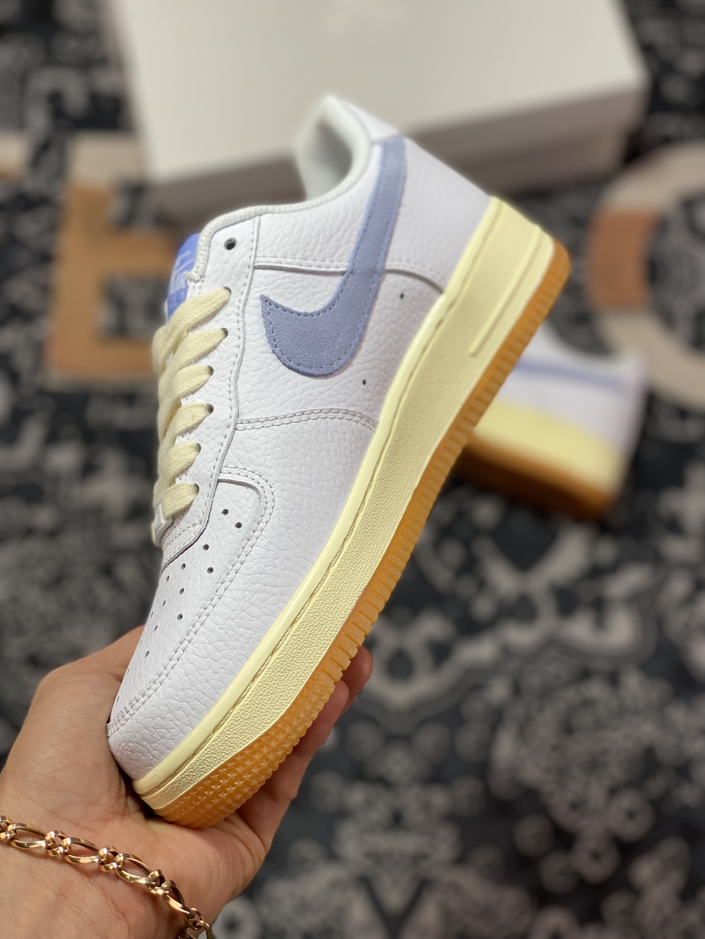 220 Nike Air Force 1'07 Low”White/Light Blue/Gum”空军一号FD9867-100