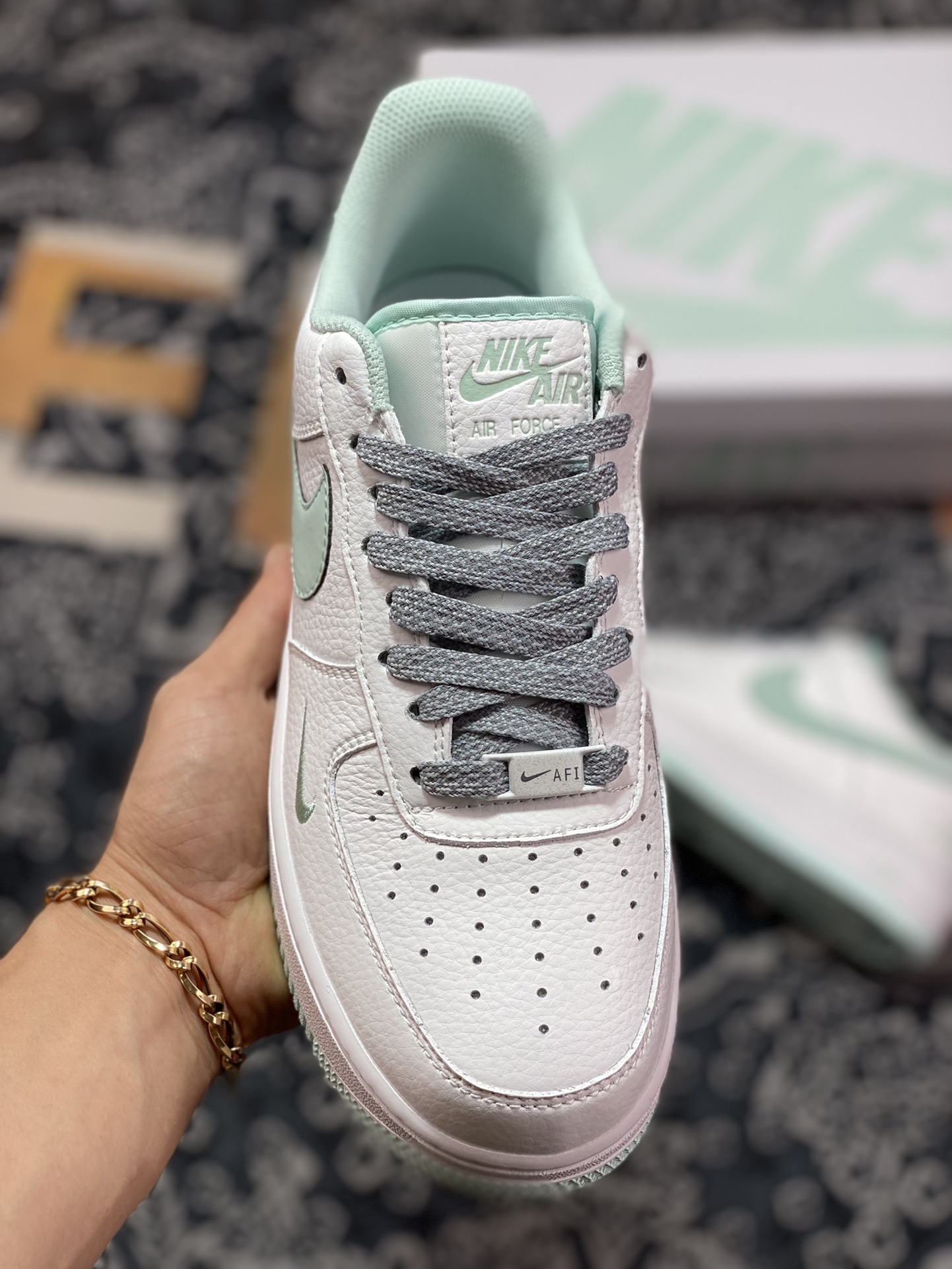 Nike Air Force 1'07 ”40th Anniversary/White Mint” Air Force One Dutch green hook MN5263-128