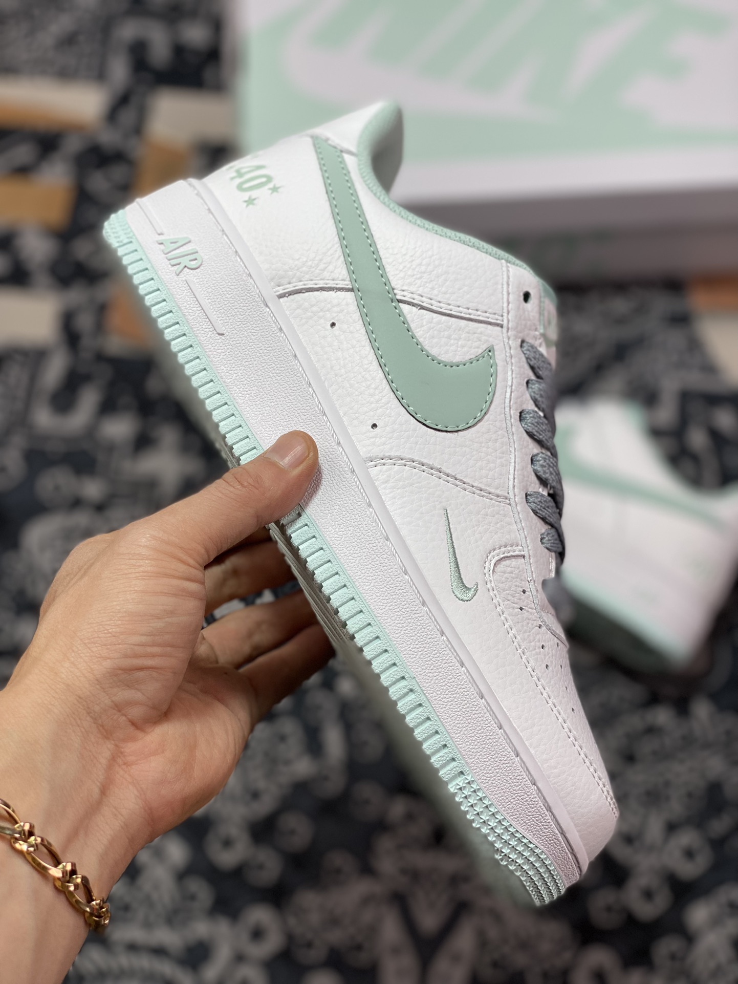 Nike Air Force 1'07 ”40th Anniversary/White Mint” Air Force One Dutch green hook MN5263-128