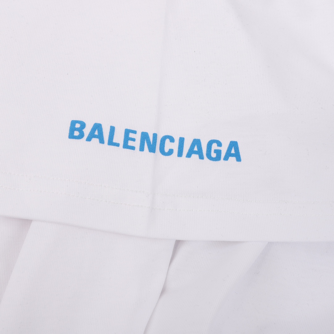 160 Balenciaga/巴黎世家 世界粮食计划印花圆领T恤