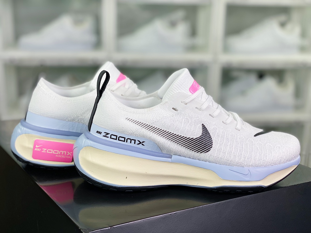 220 ZoomX Invincible Run Flyknit 3”White/Black/Blue/Pink”不可战胜3代DR2615-100