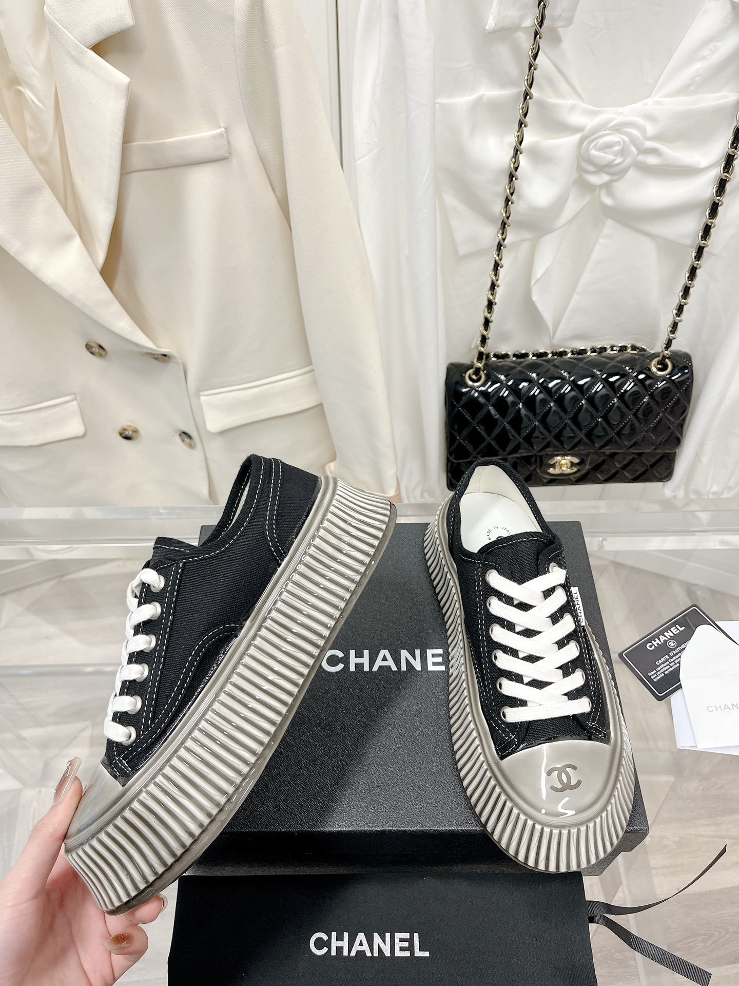 Chanel SNGG Introduction | Thick-soled biscuit shoes Xiaoxiang 2023 new style glue coating new process