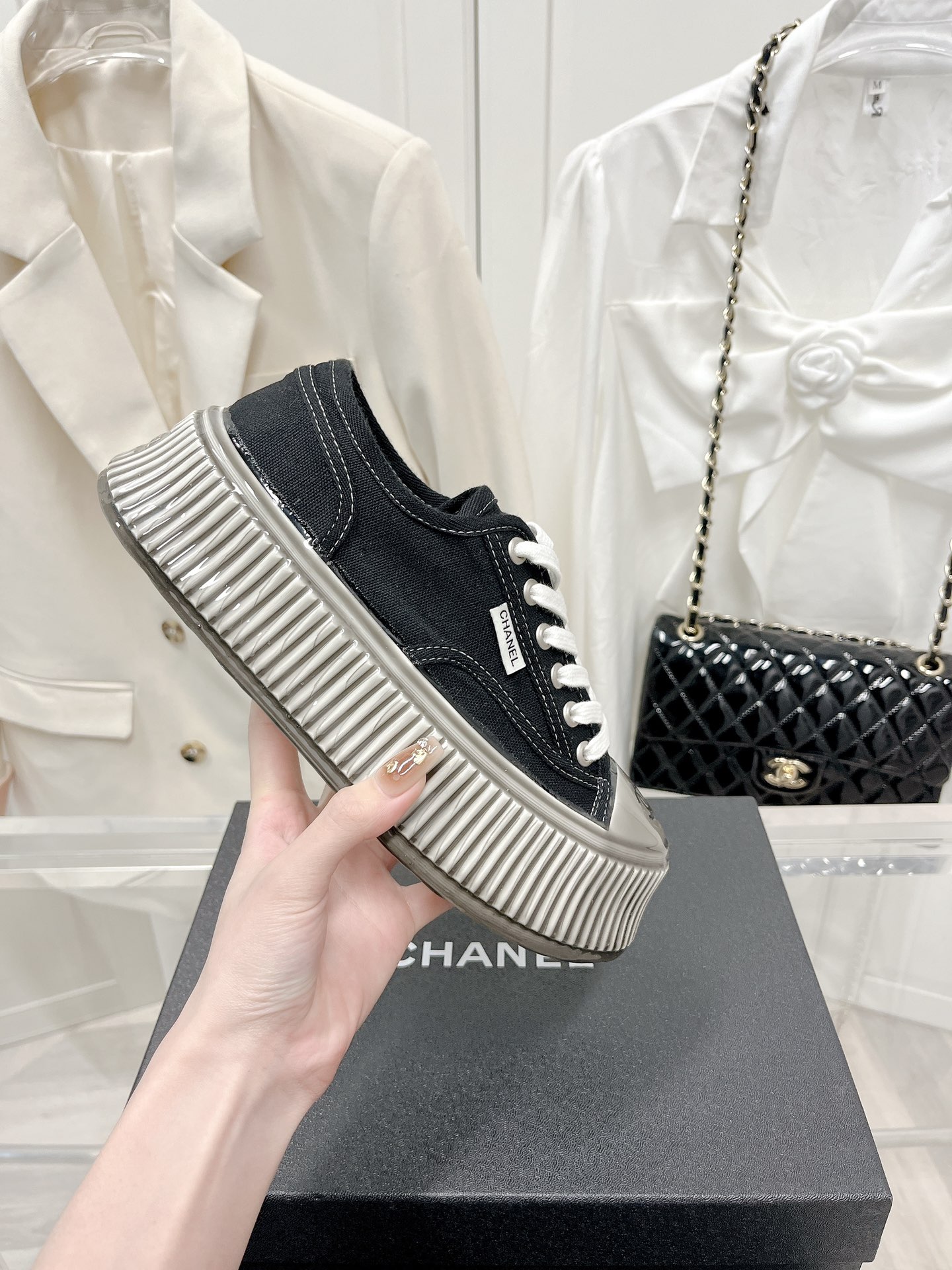 Chanel SNGG Introduction | Thick-soled biscuit shoes Xiaoxiang 2023 new style glue coating new process