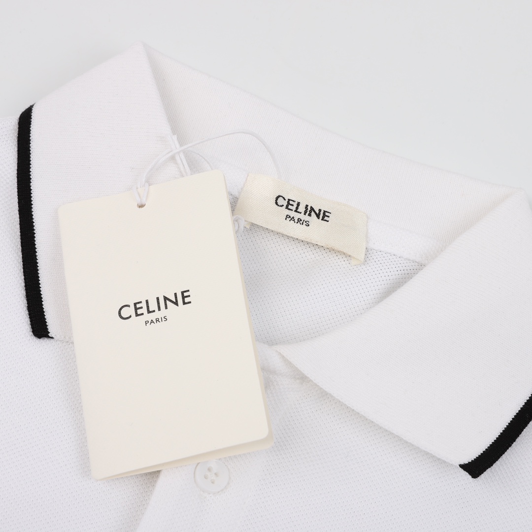 180 CELINE/赛琳 经典胶囊系列小标刺绣POLO衫