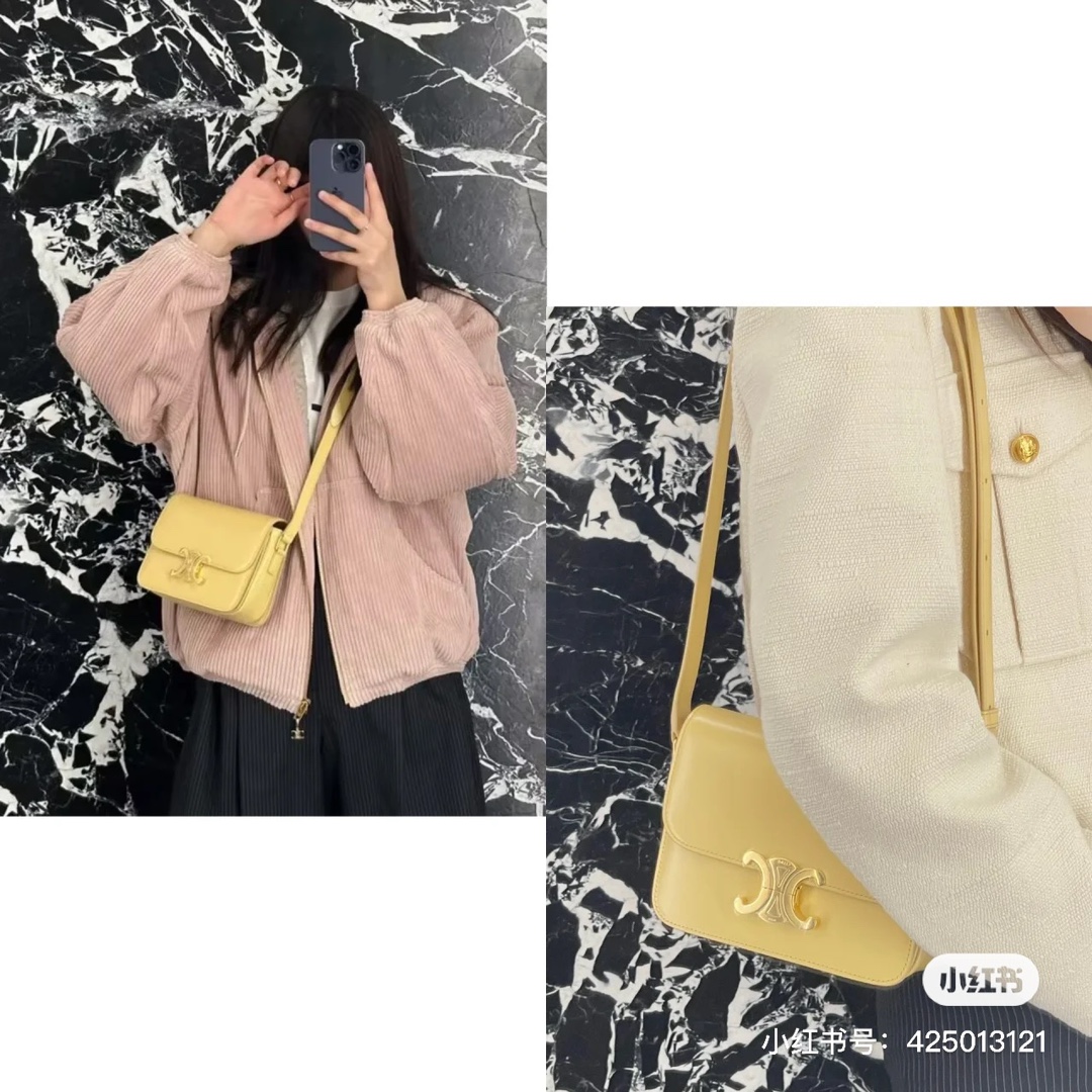 NO:206914,Celine | Newly-known beauty ceiling and stamen color ollen I would like to call it - the most worthy of seasonal limited color. The soft and tender stamen yellow is super versatile and tender. I don’t pick on the outfit at all. I just pick it up and it’s a sense of atmosphere that has been matched by the filter. The baby who planted the Arc de Triomphe, this one is super beautiful, Celine, Celine19860909Celine |新晋颜值天花板、花蕊色ollen 我愿称之为——最值得入的一只季节限定色 柔柔嫩嫩的花蕊黄,超级百搭又显嫩 完全不挑穿搭、拎起来就是被滤镜调配过的氛围感 种草凯旋门的宝贝,这只亲测超美哟,赛琳celine,celine,celine,Bag