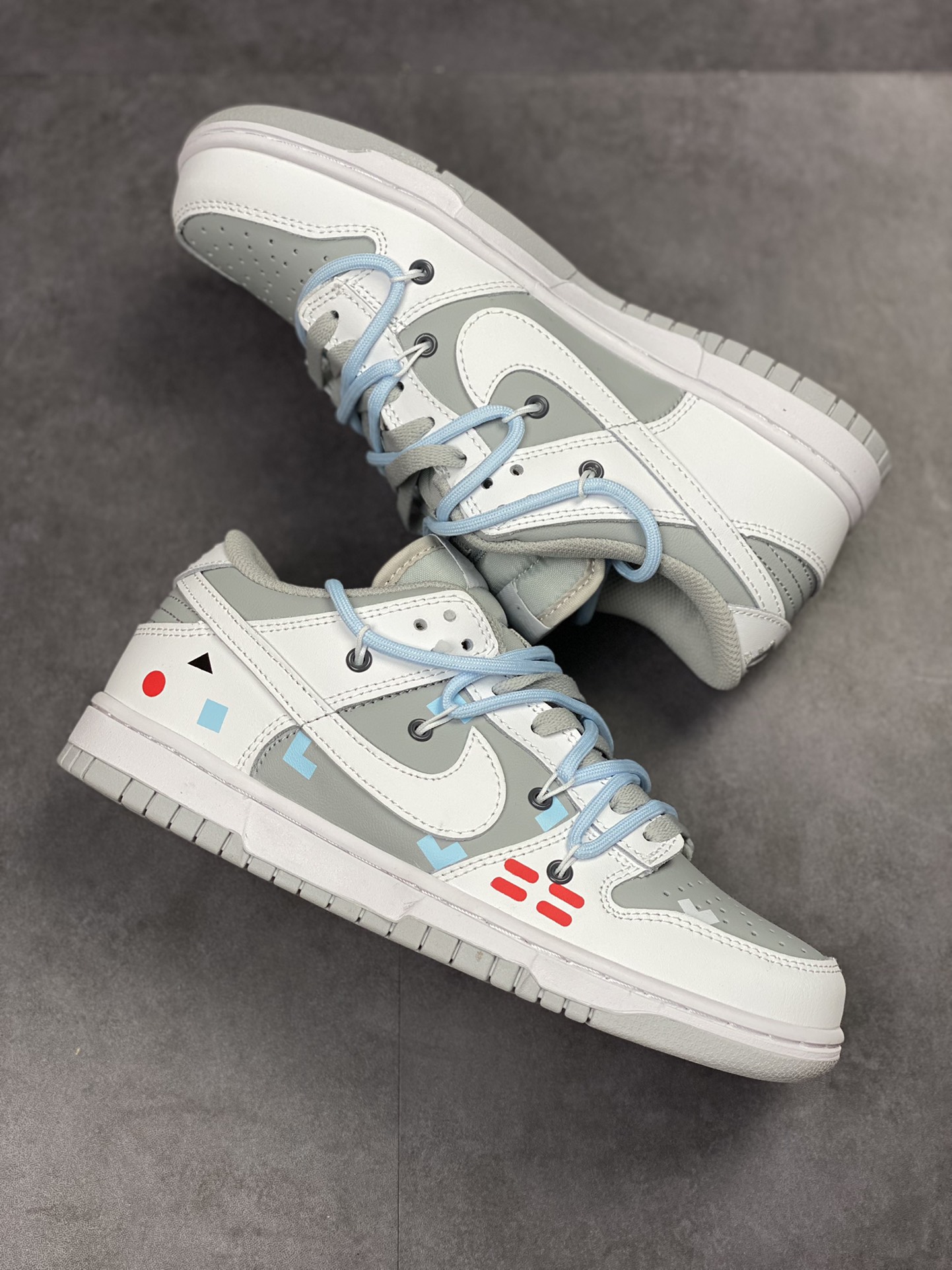 200 NIKE SB Dunk Low 白灰蓝绑带 DJ6188-003