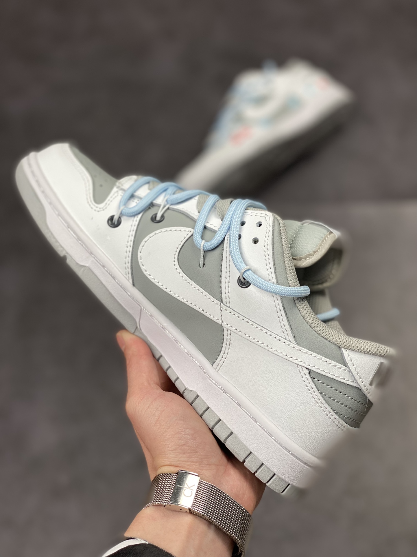 200 NIKE SB Dunk Low 白灰蓝绑带 DJ6188-003