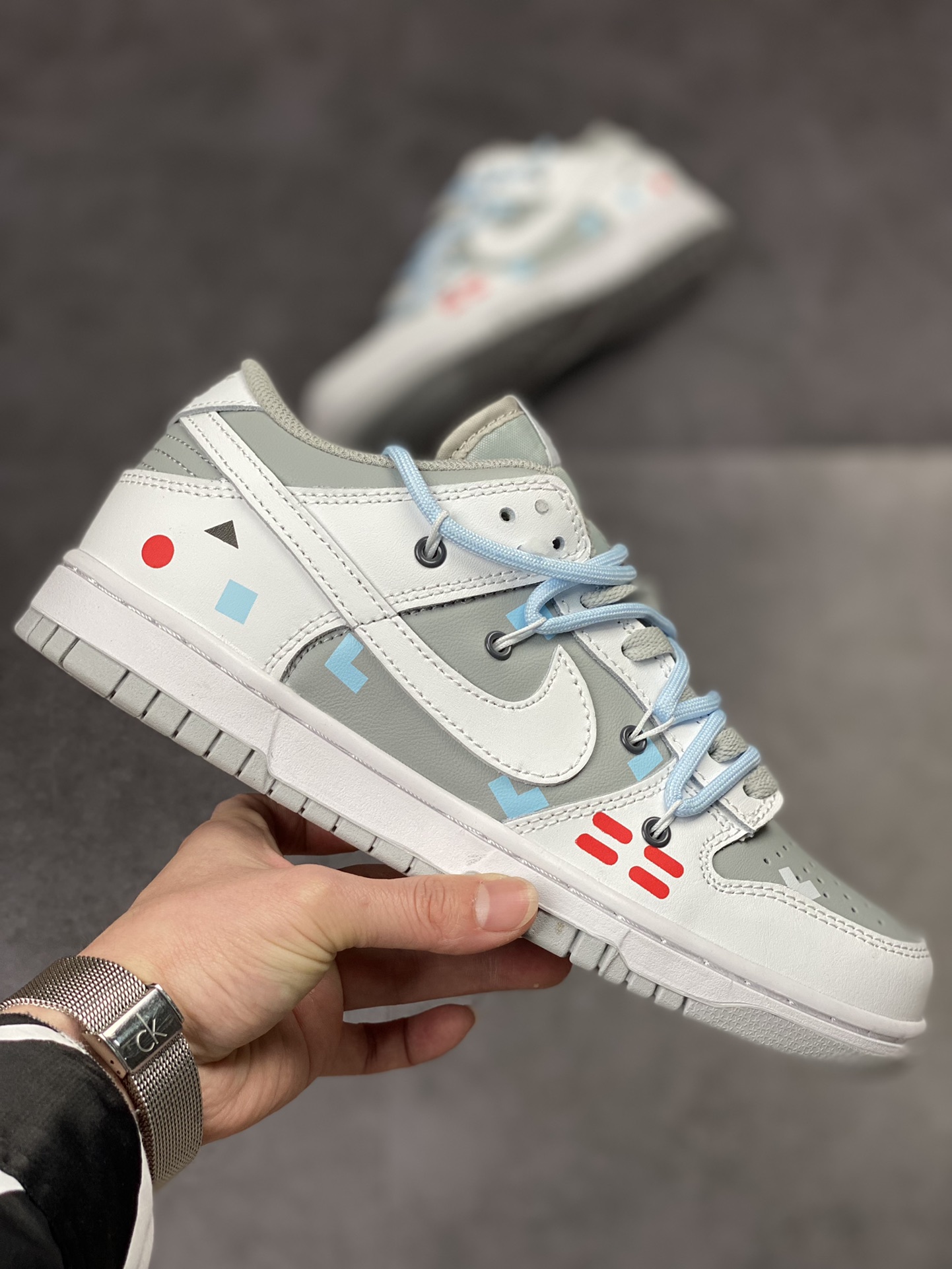 200 NIKE SB Dunk Low 白灰蓝绑带 DJ6188-003