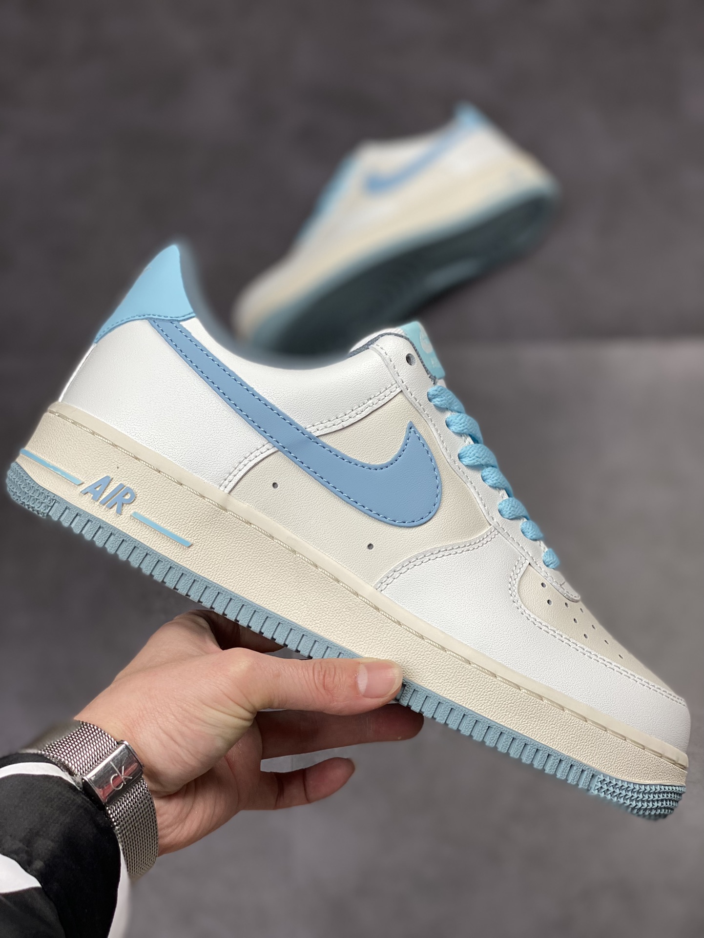 190 Nike Air Force 1 Low 07 米白蓝 YY3188-101