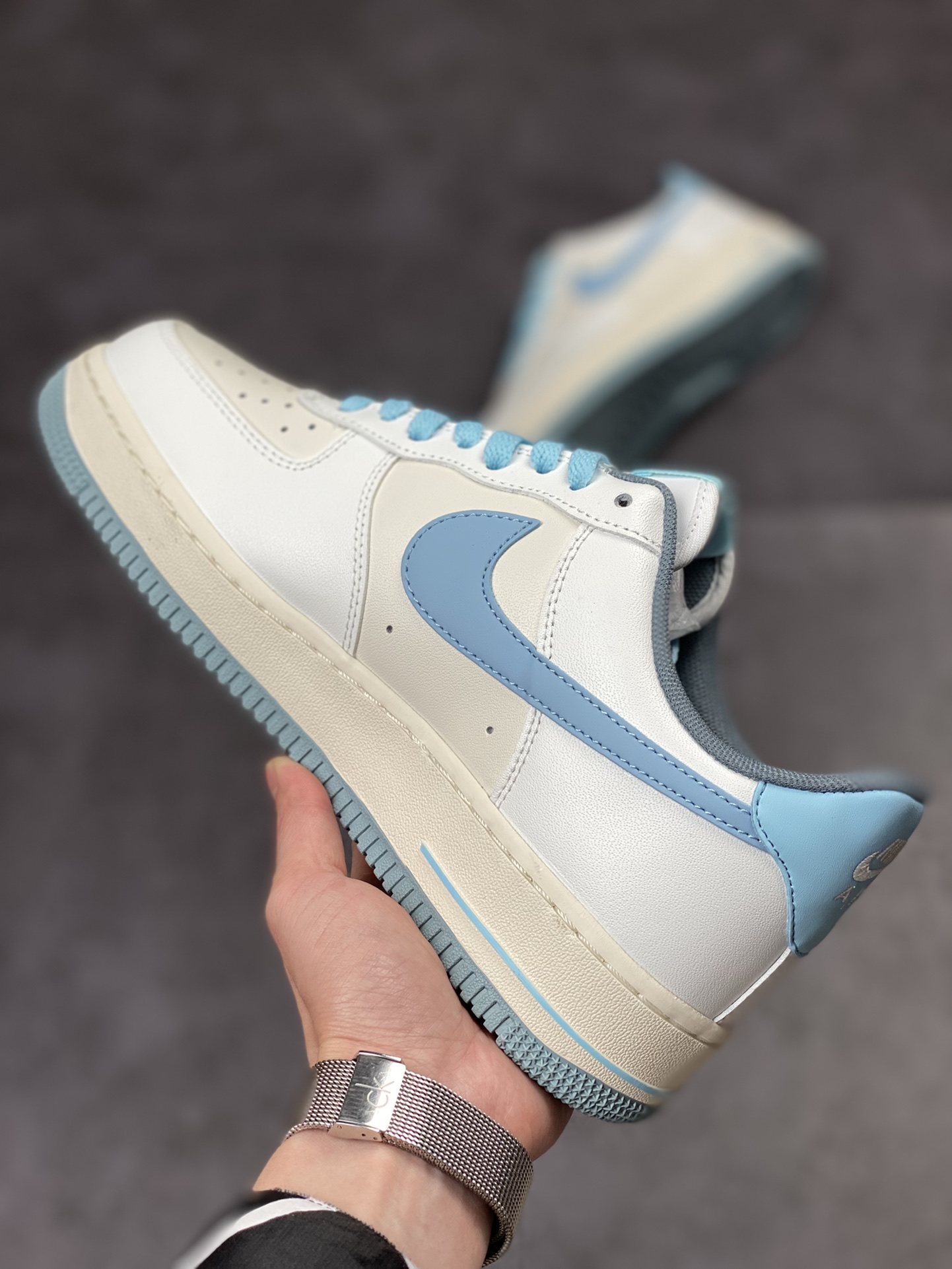 190 Nike Air Force 1 Low 07 米白蓝 YY3188-101