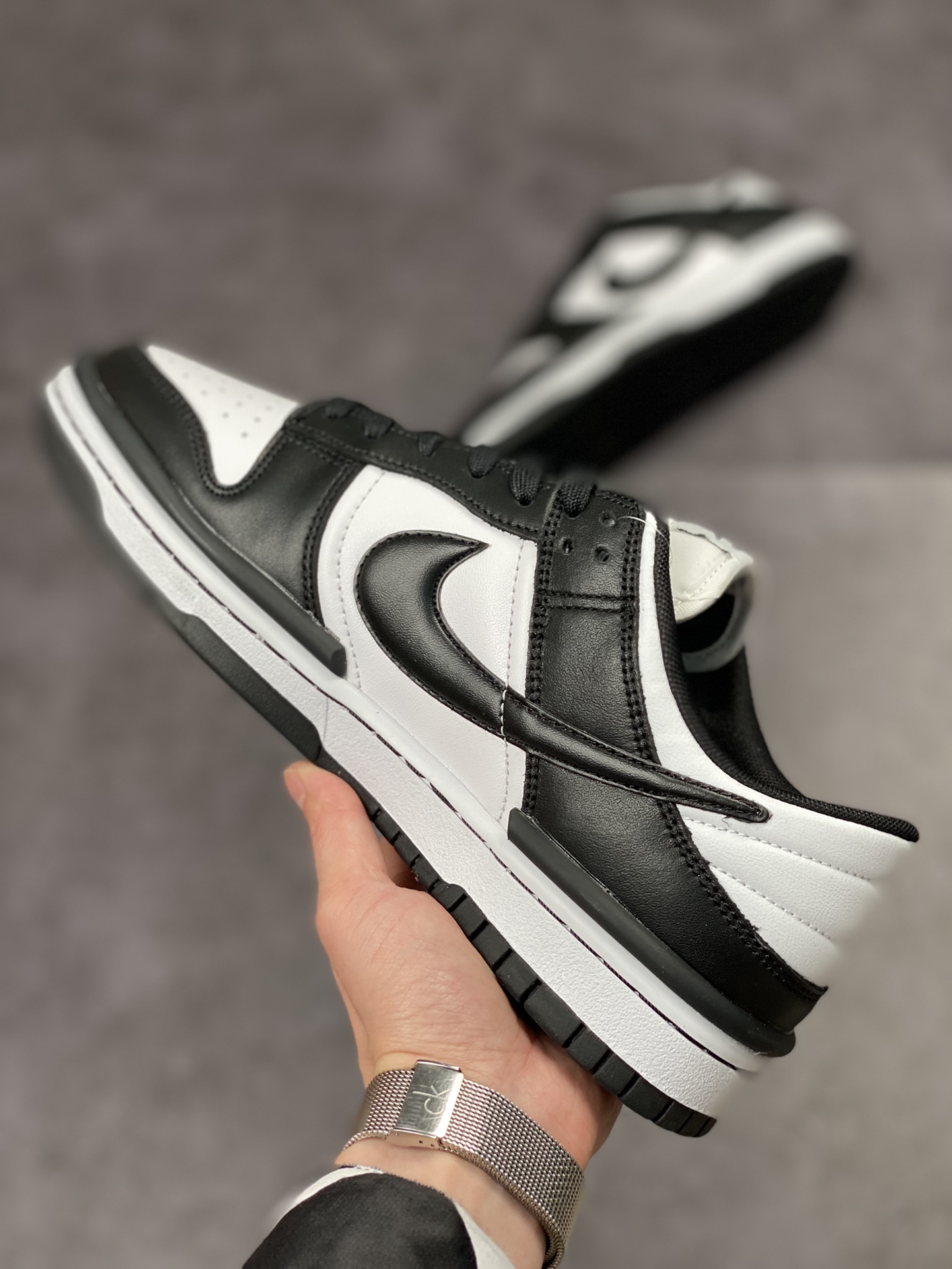 Nike Dunk Low Twist Panda Black and White Panda DZ2794-001