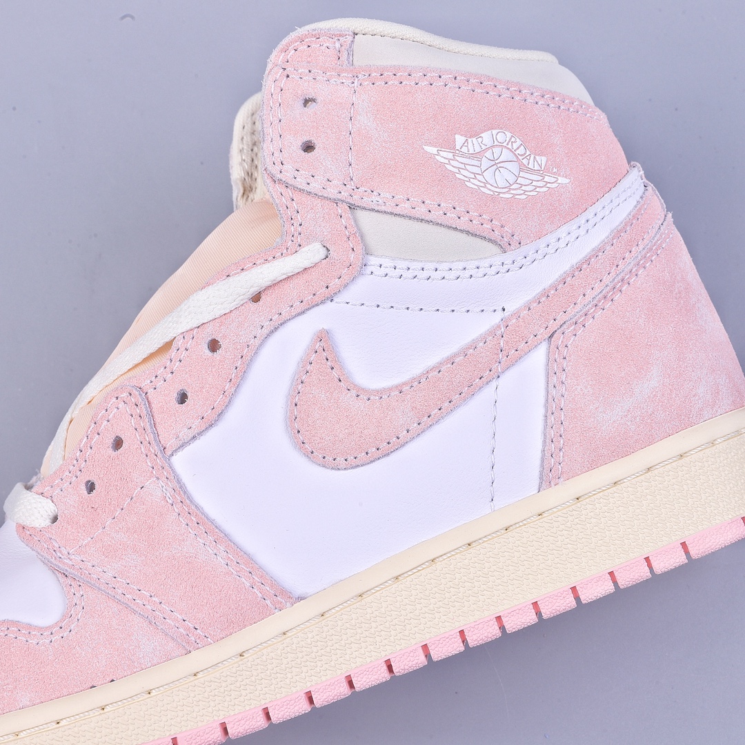 W version Air Jordan 1 High OG ”Washed Pink” AJ1 Joe 1 Washed Powder High Top Basketball Shoes FD2596-600