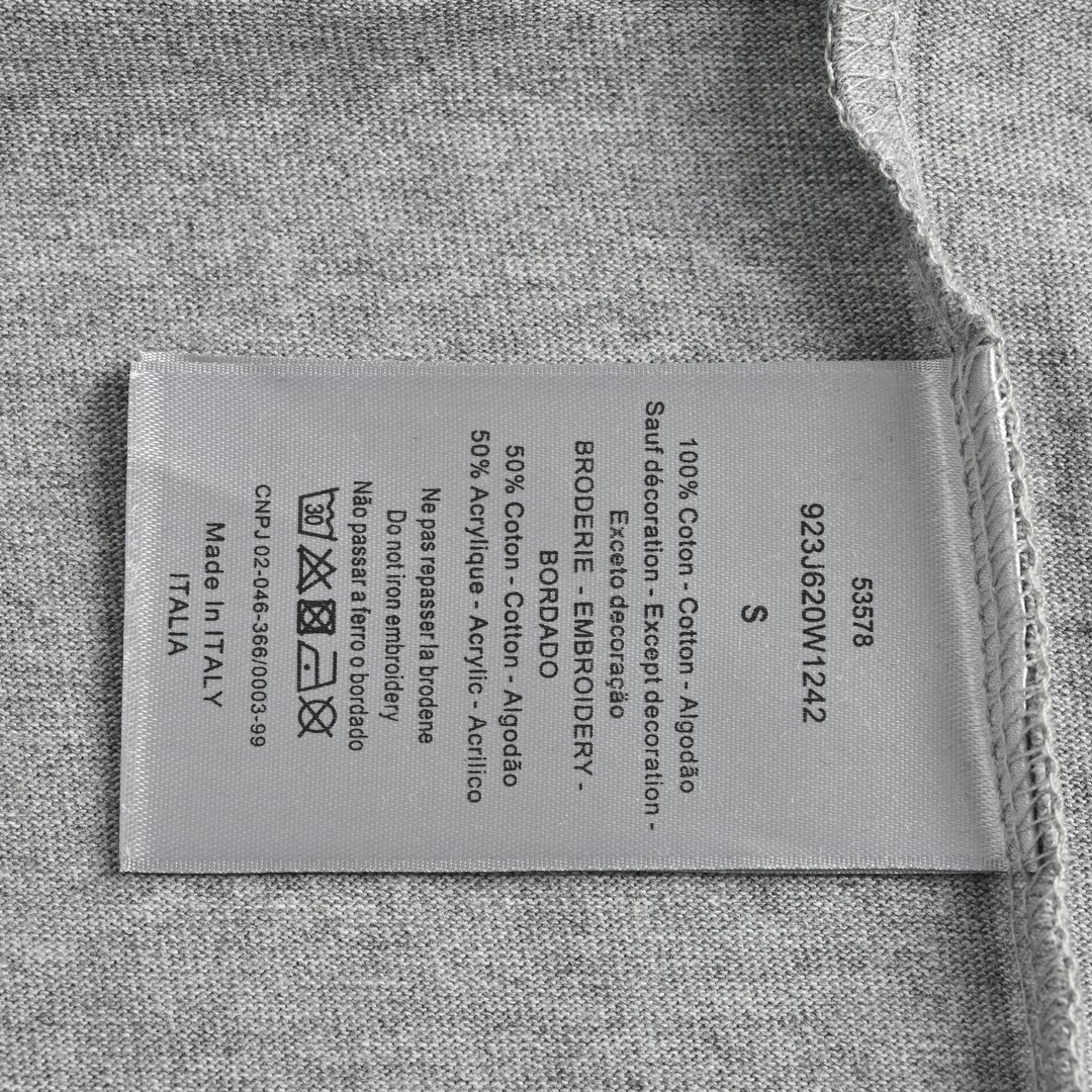 Dior /迪奥 23ss 刺绣银标logo短袖