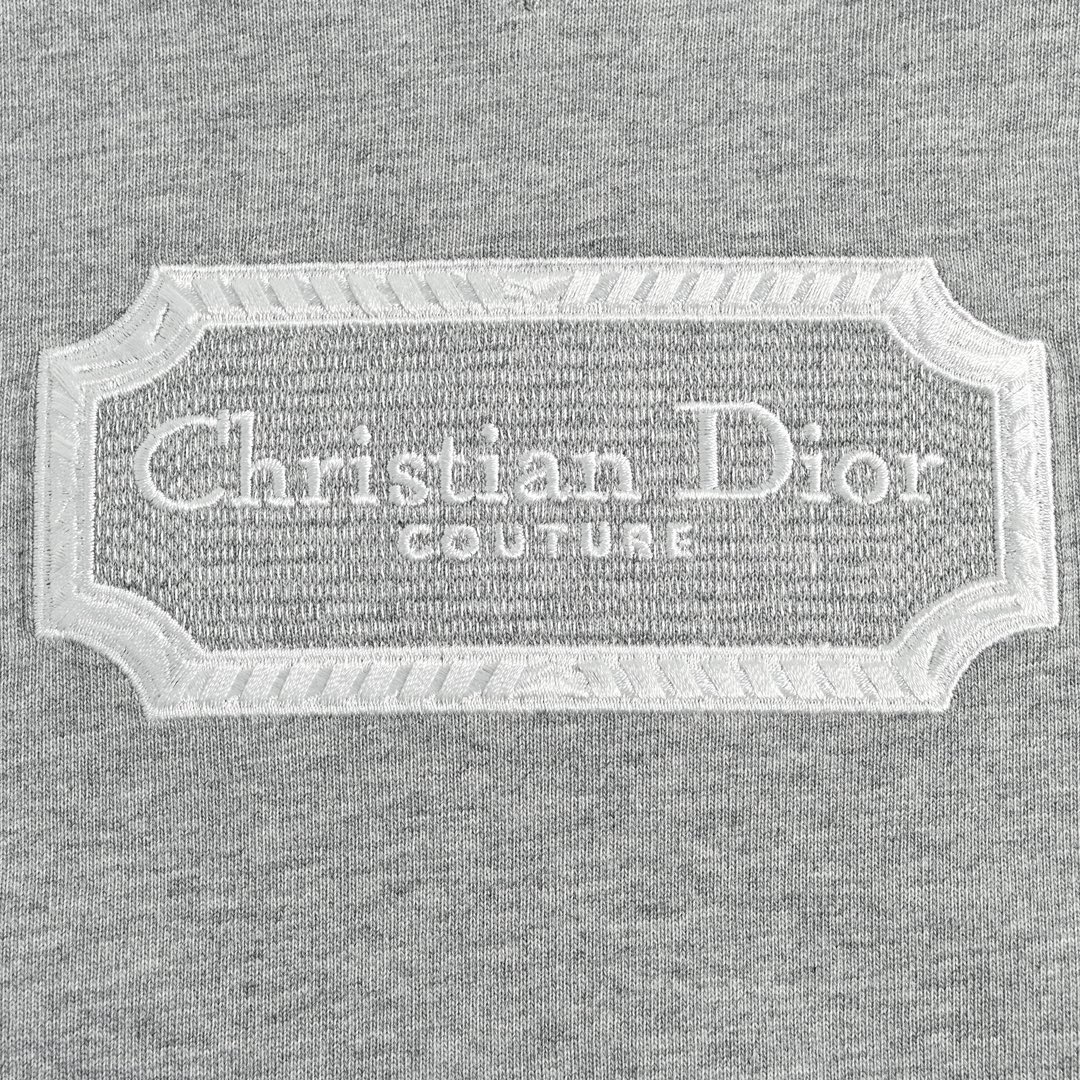 Dior /迪奥 23ss 刺绣银标logo短袖