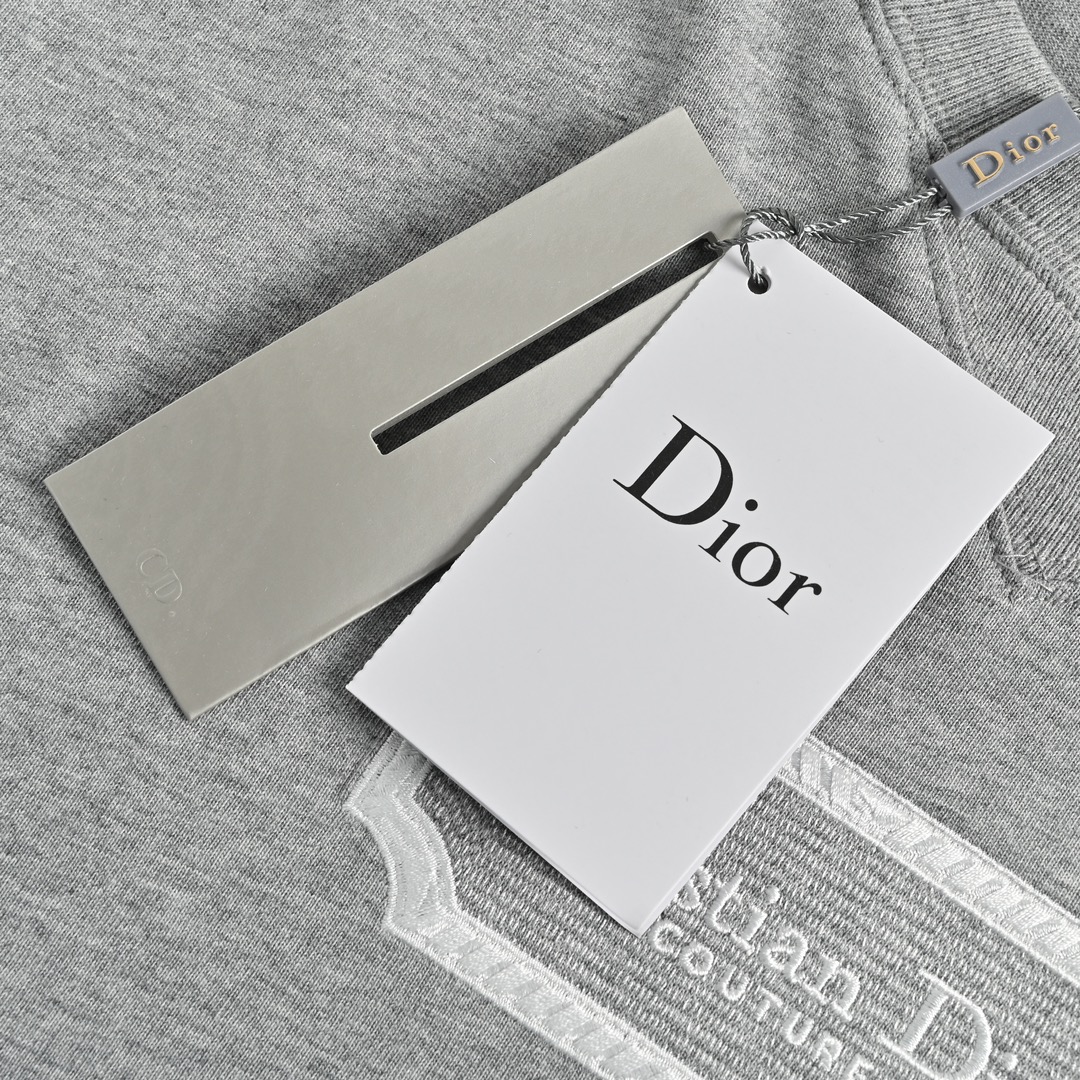 Dior /迪奥 23ss 刺绣银标logo短袖