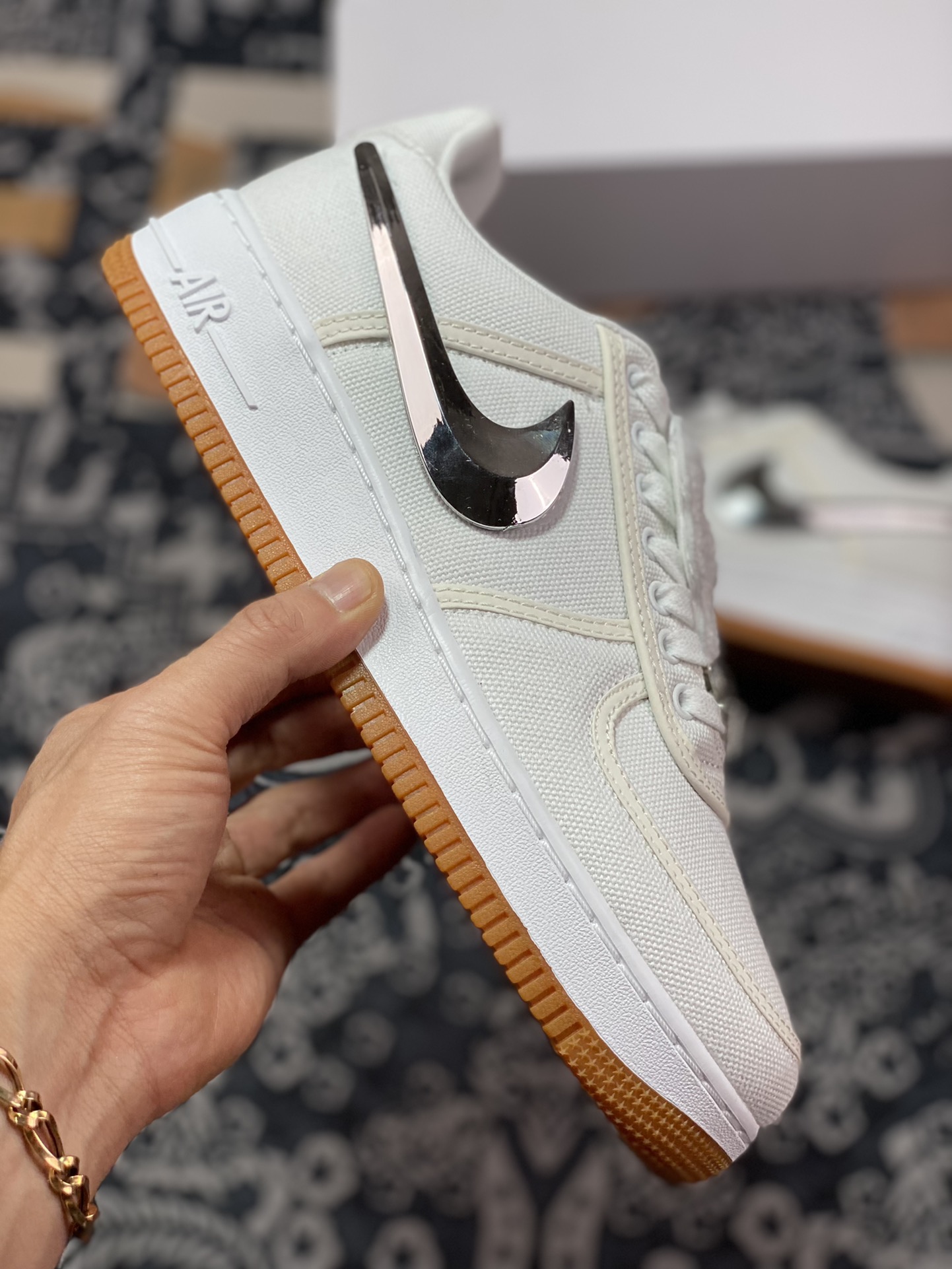 Optimal original level foreign trade new version Travis Scott x Nike Air Force 1 TS super limited joint AQ4211-100-Top High Quatity Cheap Sneakers Fashion Clothing Clothes Bags handbags Shoes of all Brand wholesale With The best Quality And Beautiful Price from China Factory Chinese suppliers wholesaler seller Optimal original level foreign trade new version Travis Scott x Nike Air Force 1 TS super limited joint AQ4211-100