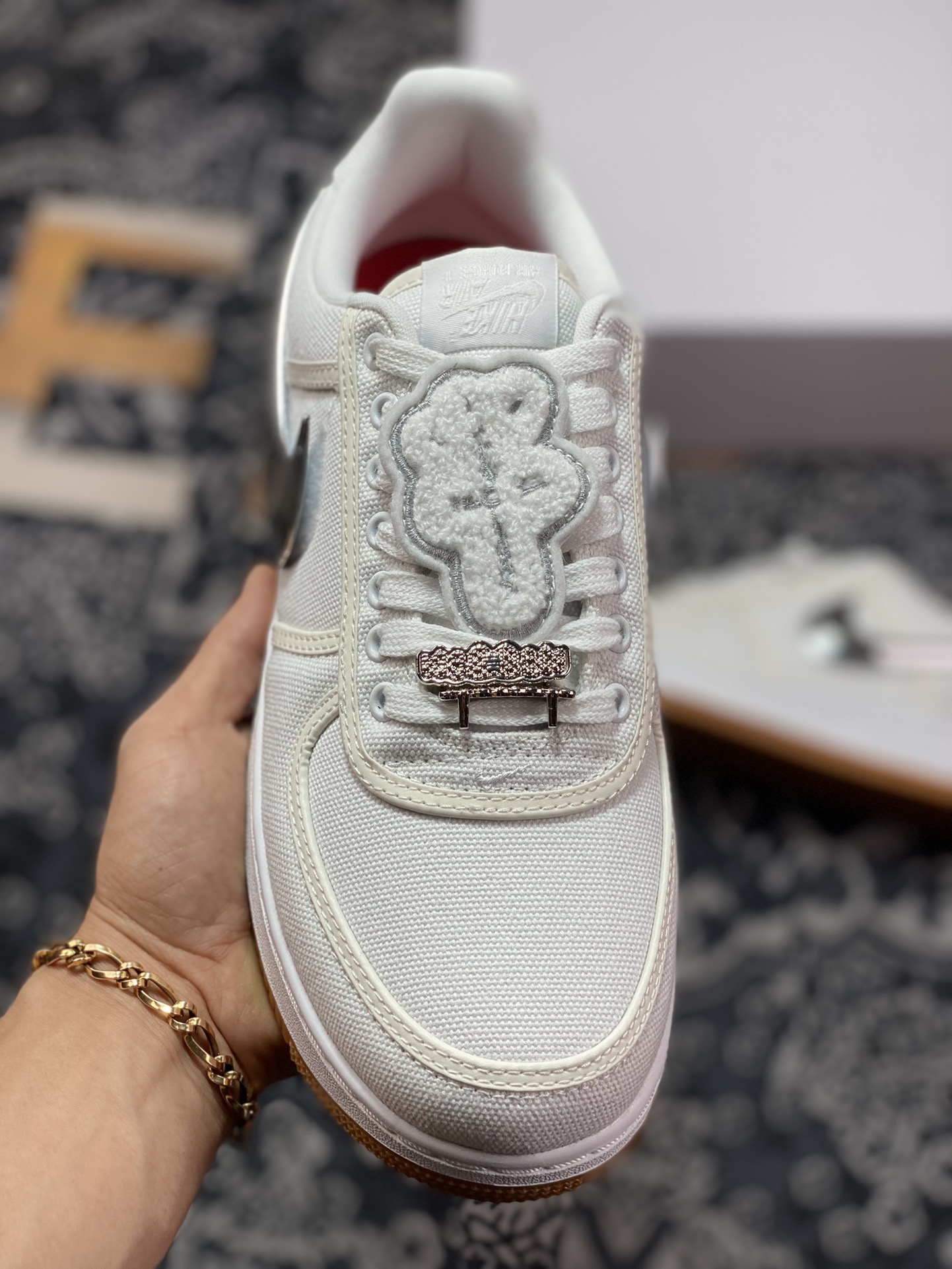 Optimal original level foreign trade new version Travis Scott x Nike Air Force 1 TS super limited joint AQ4211-100-Top High Quatity Cheap Sneakers Fashion Clothing Clothes Bags handbags Shoes of all Brand wholesale With The best Quality And Beautiful Price from China Factory Chinese suppliers wholesaler seller Optimal original level foreign trade new version Travis Scott x Nike Air Force 1 TS super limited joint AQ4211-100