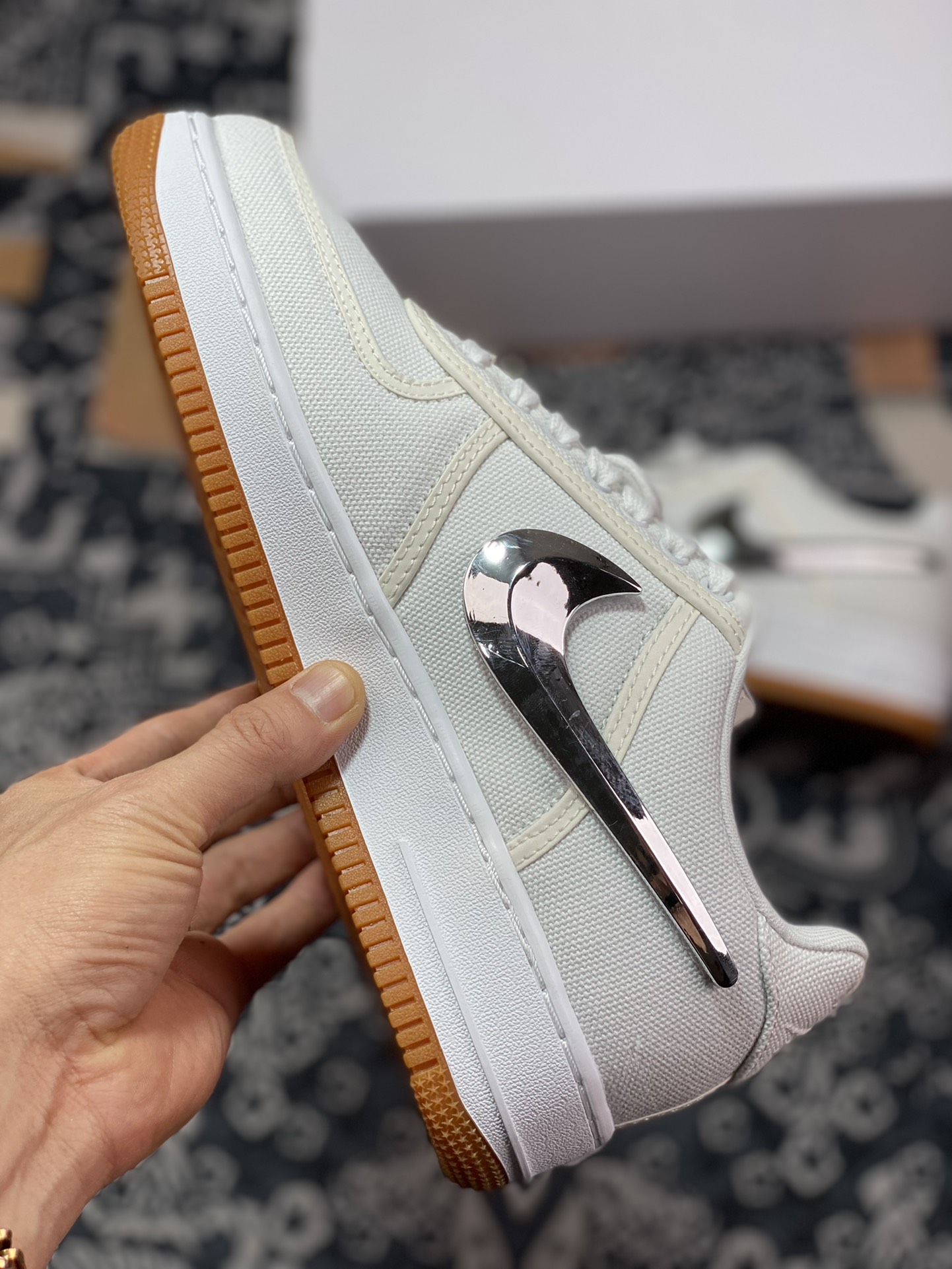 Optimal original level foreign trade new version Travis Scott x Nike Air Force 1 TS super limited joint AQ4211-100-Top High Quatity Cheap Sneakers Fashion Clothing Clothes Bags handbags Shoes of all Brand wholesale With The best Quality And Beautiful Price from China Factory Chinese suppliers wholesaler seller Optimal original level foreign trade new version Travis Scott x Nike Air Force 1 TS super limited joint AQ4211-100