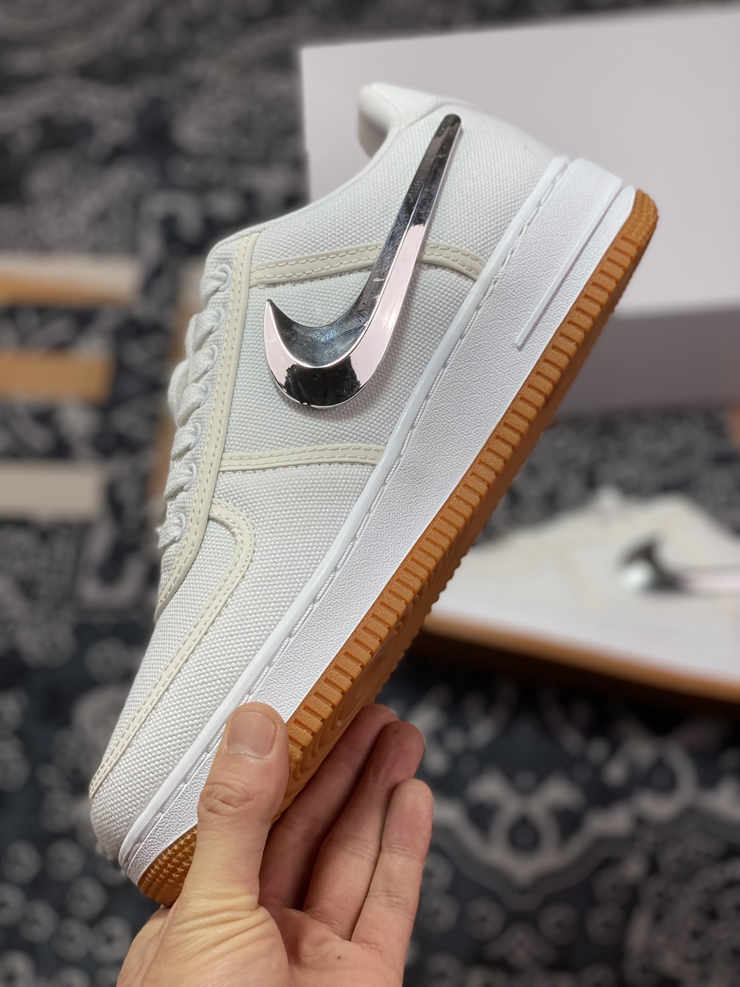 Optimal original level foreign trade new version Travis Scott x Nike Air Force 1 TS super limited joint AQ4211-100-Top High Quatity Cheap Sneakers Fashion Clothing Clothes Bags handbags Shoes of all Brand wholesale With The best Quality And Beautiful Price from China Factory Chinese suppliers wholesaler seller Optimal original level foreign trade new version Travis Scott x Nike Air Force 1 TS super limited joint AQ4211-100
