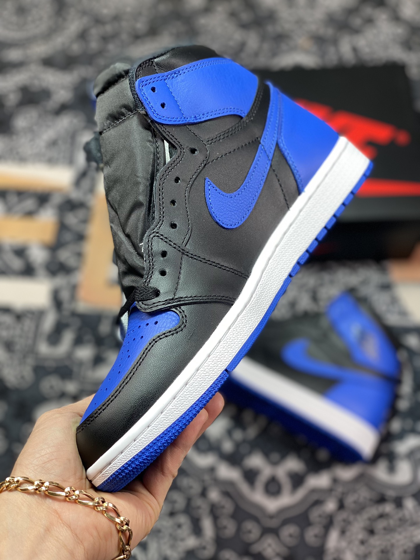 Air Jordan 1 Retro ”Royal” Royal Blue 555088-007-Top High Quatity Cheap Sneakers Fashion Clothing Clothes Bags handbags Shoes of all Brand wholesale With The best Quality And Beautiful Price from China Factory Chinese suppliers wholesaler seller Air Jordan 1 Retro ”Royal” Royal Blue 555088-007