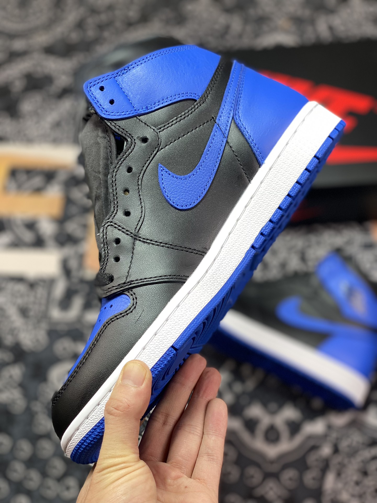 Air Jordan 1 Retro ”Royal” Royal Blue 555088-007-Top High Quatity Cheap Sneakers Fashion Clothing Clothes Bags handbags Shoes of all Brand wholesale With The best Quality And Beautiful Price from China Factory Chinese suppliers wholesaler seller Air Jordan 1 Retro ”Royal” Royal Blue 555088-007