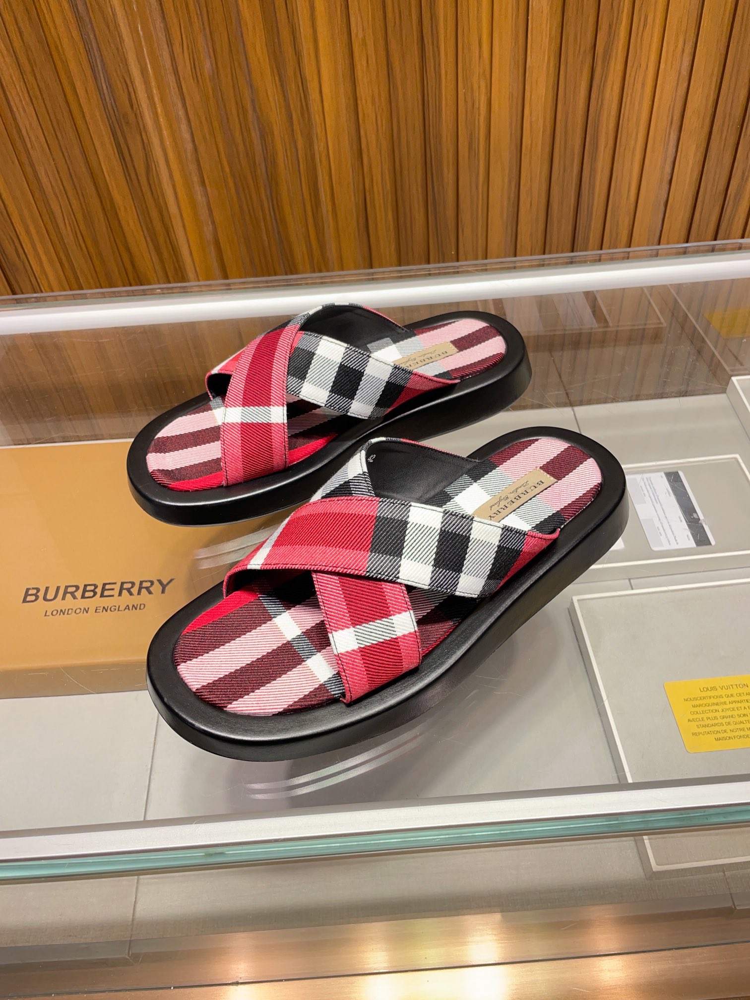 [B familia *] P:.Tamaño: 38 a 45.Burberry zapatillas de los hombres clásicos, boutique de gama alta,