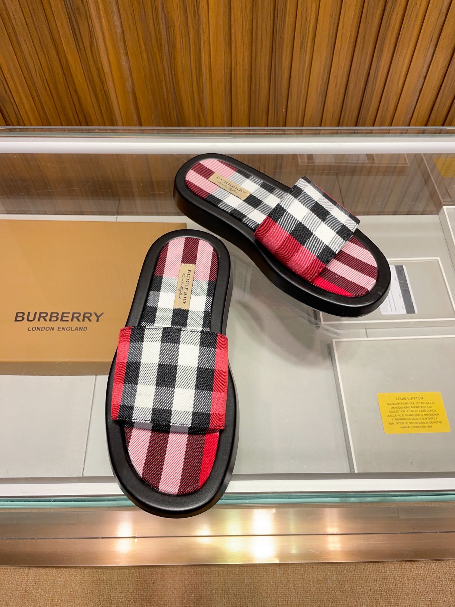 [B familia *] P:.Tamaño: 38 a 45.Burberry zapatillas de los hombres clásicos, boutique de gama alta,