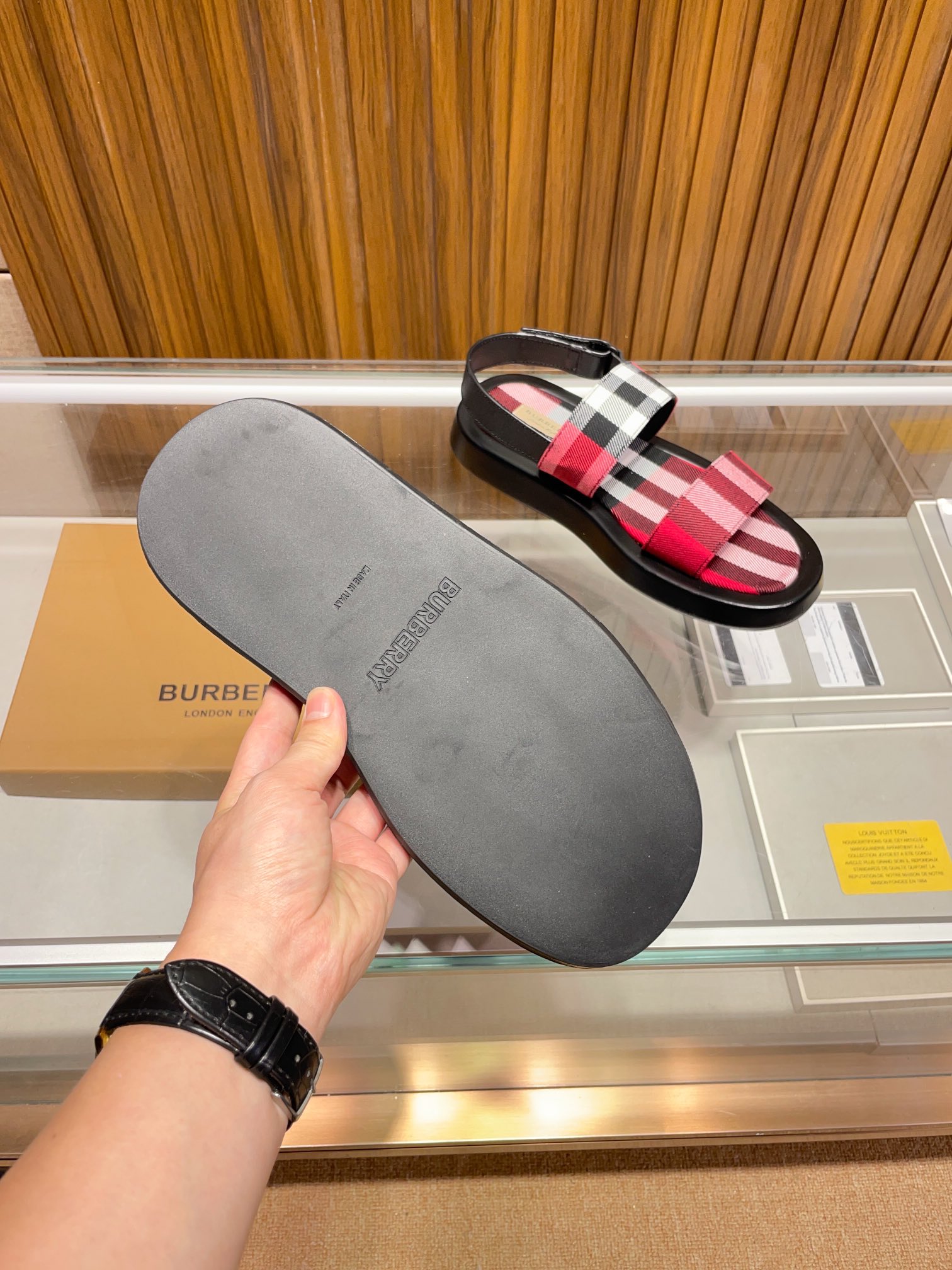 [B familia *] P:.Tamaño: 38 a 45.Burberry zapatillas de los hombres clásicos, boutique de gama alta,