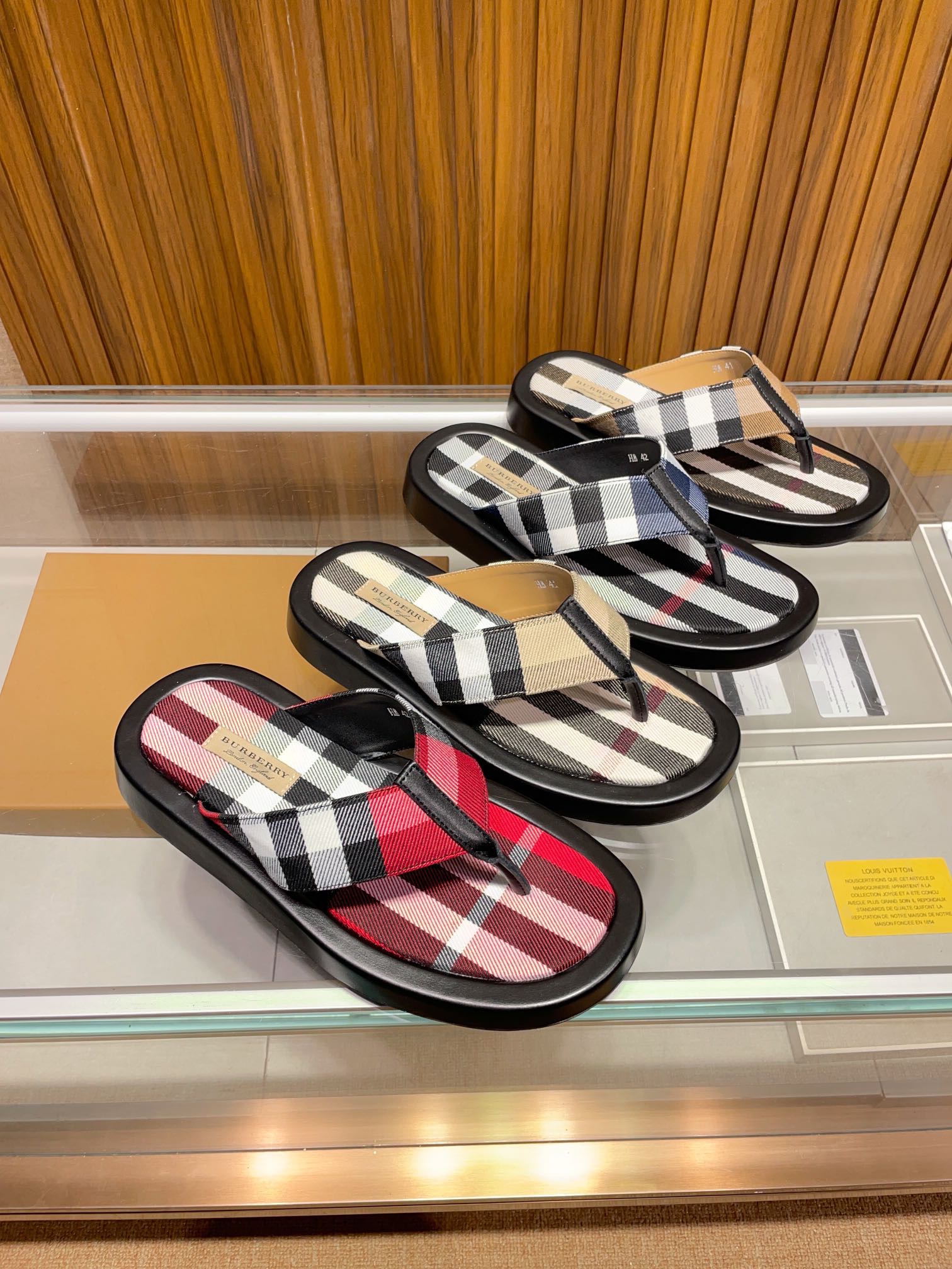 [B familia *] P:.Tamaño: 38 a 45.Burberry zapatillas de los hombres clásicos, boutique de gama alta,