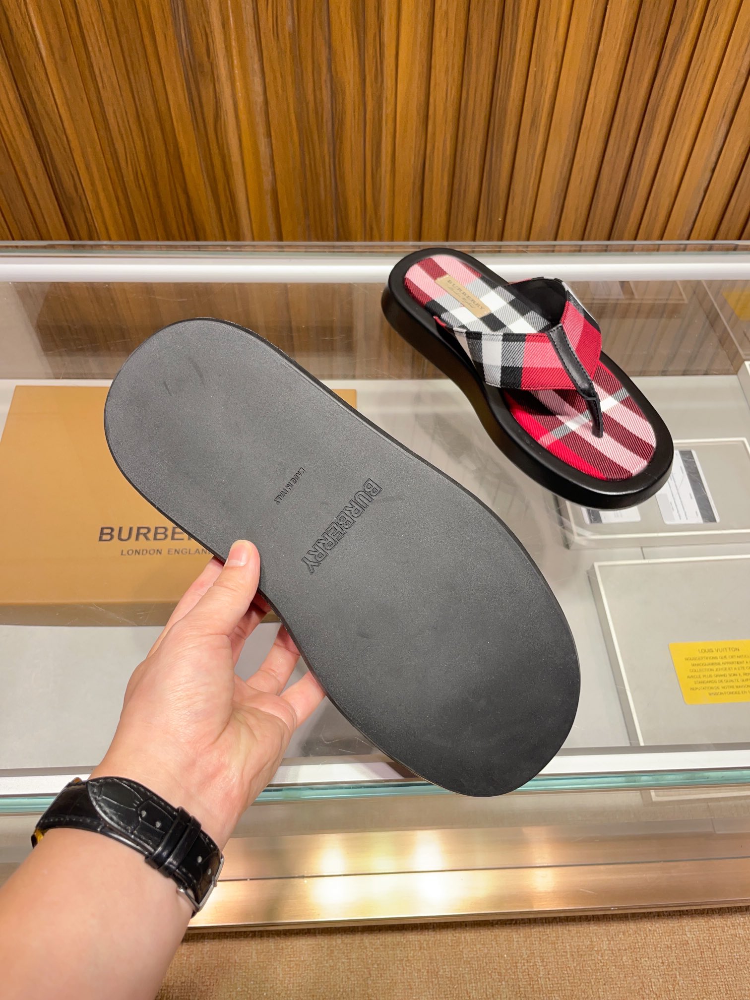 [B familia *] P:.Tamaño: 38 a 45.Burberry zapatillas de los hombres clásicos, boutique de gama alta,