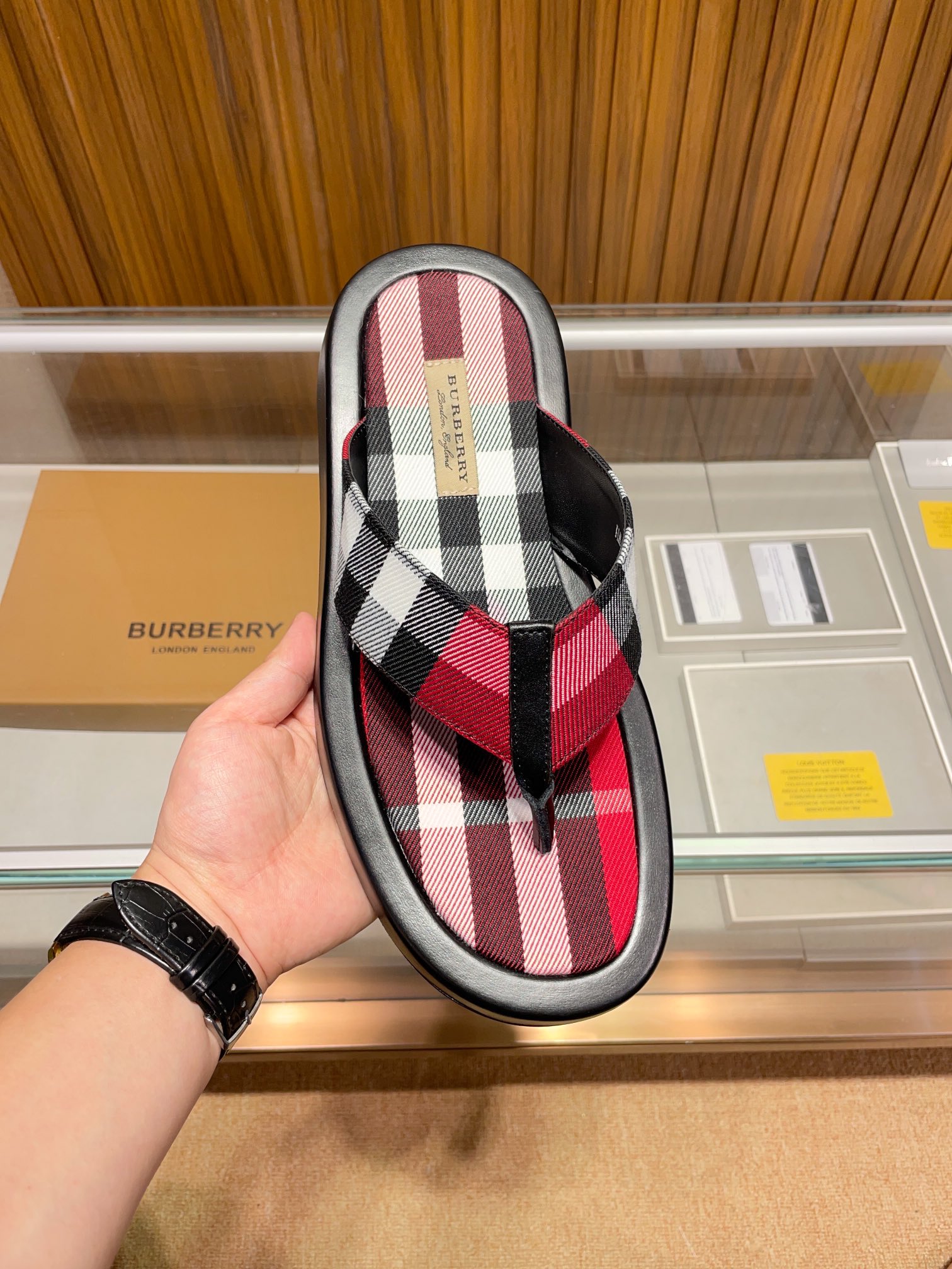 [B familia *] P:.Tamaño: 38 a 45.Burberry zapatillas de los hombres clásicos, boutique de gama alta,