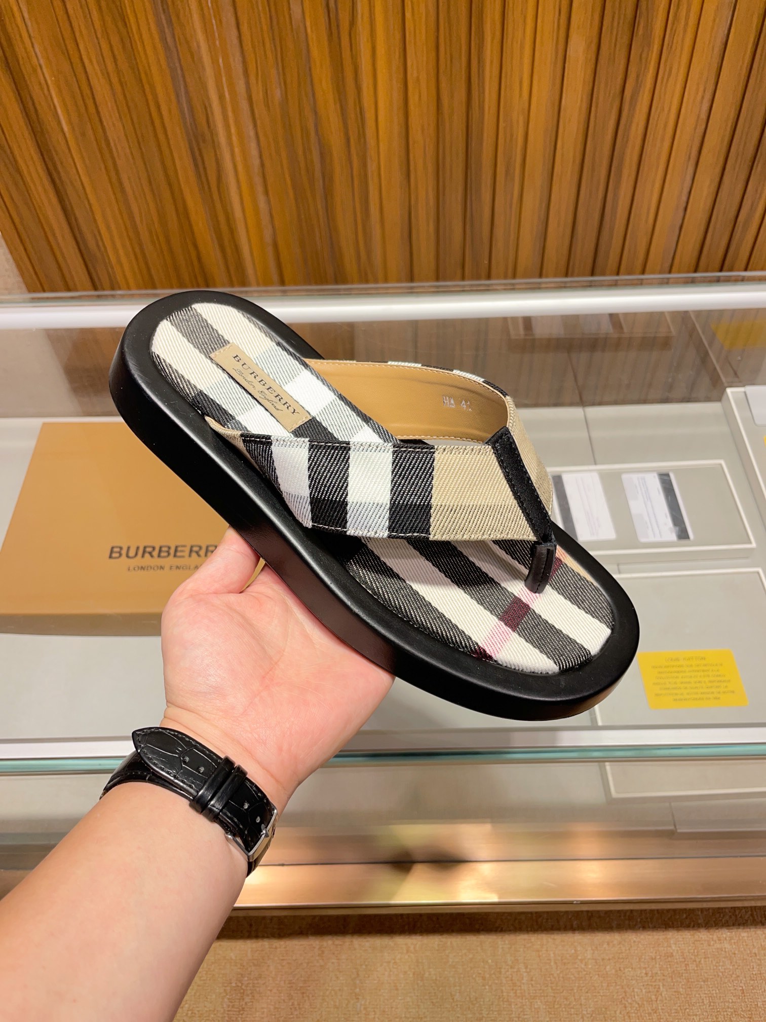 [B familia *] P:.Tamaño: 38 a 45.Burberry zapatillas de los hombres clásicos, boutique de gama alta,