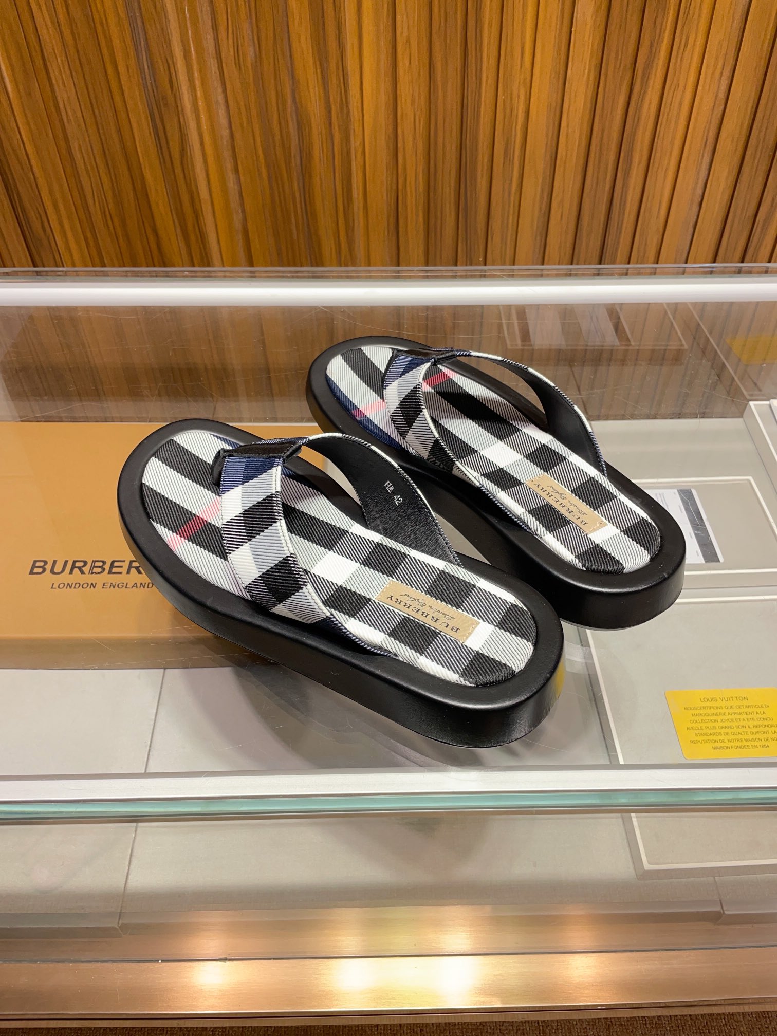 [B familia *] P:.Tamaño: 38 a 45.Burberry zapatillas de los hombres clásicos, boutique de gama alta,