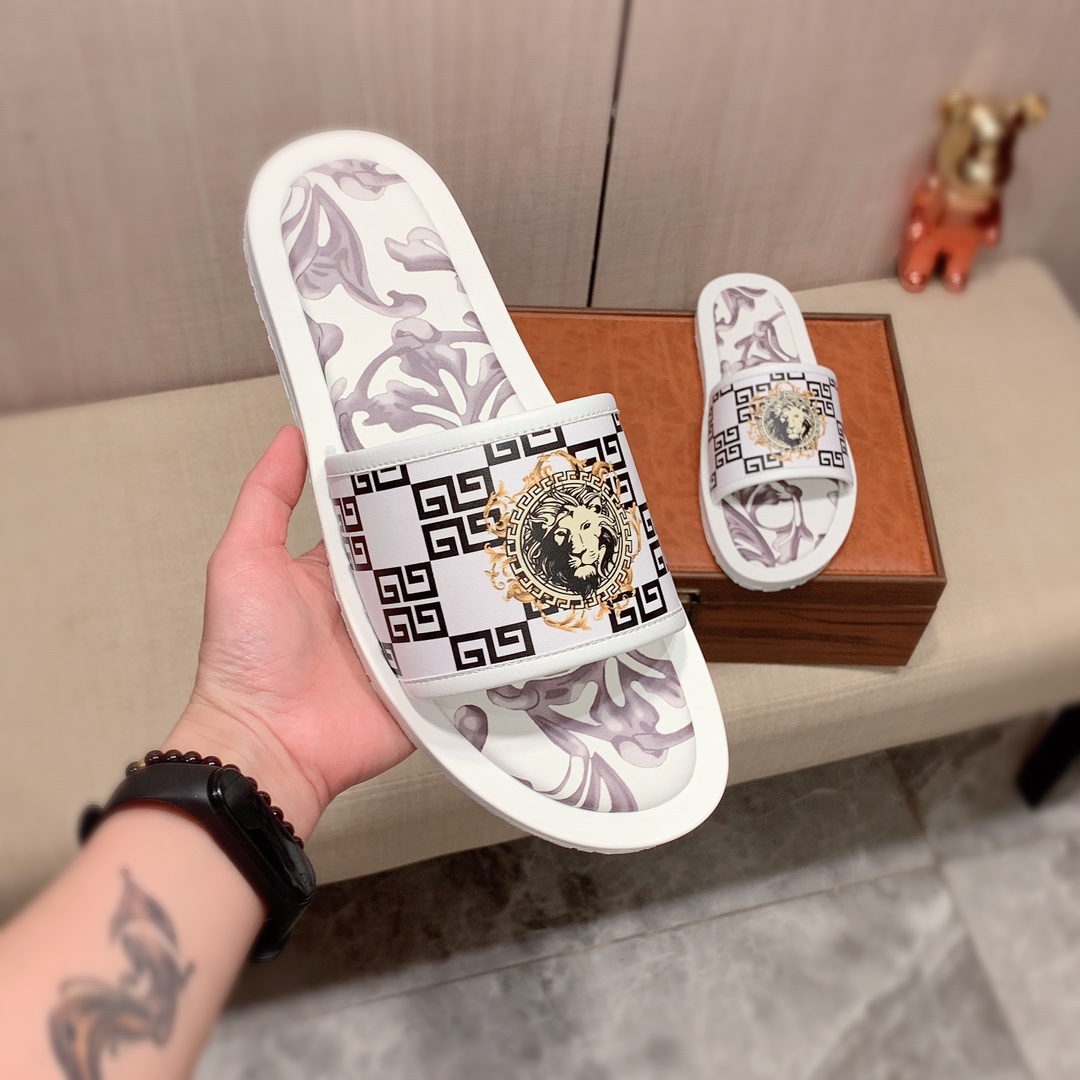 zapatillas: nuevo: precio de fábrica: "Versace *" serie de zapatillas de la parte superior de compra