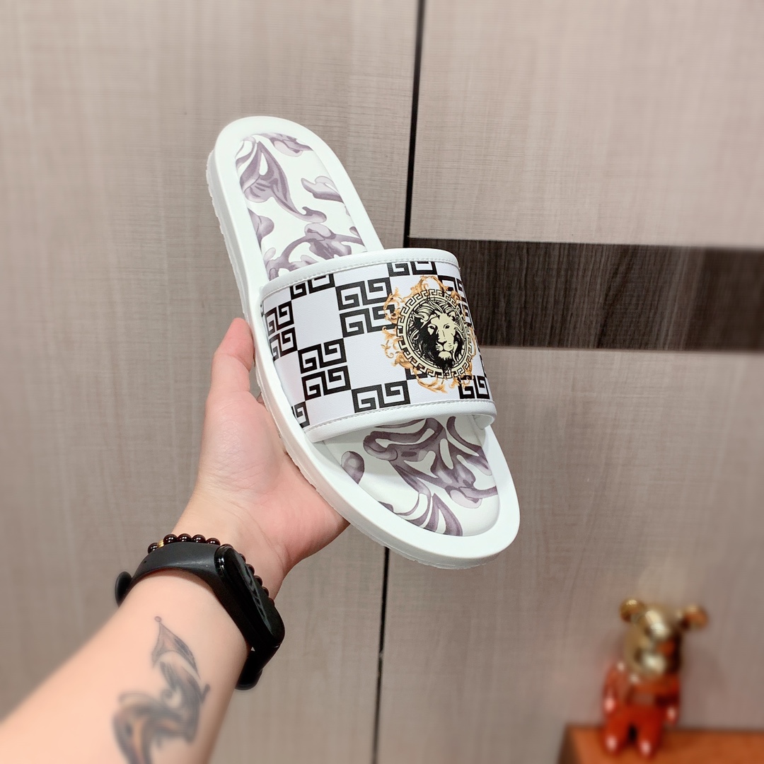zapatillas: nuevo: precio de fábrica: "Versace *" serie de zapatillas de la parte superior de compra