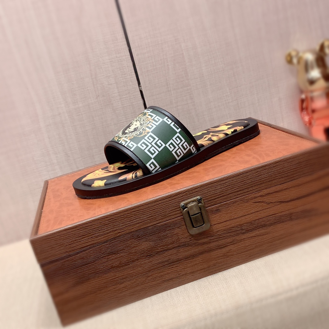 zapatillas: nuevo: precio de fábrica: "Versace *" serie de zapatillas de la parte superior de compra