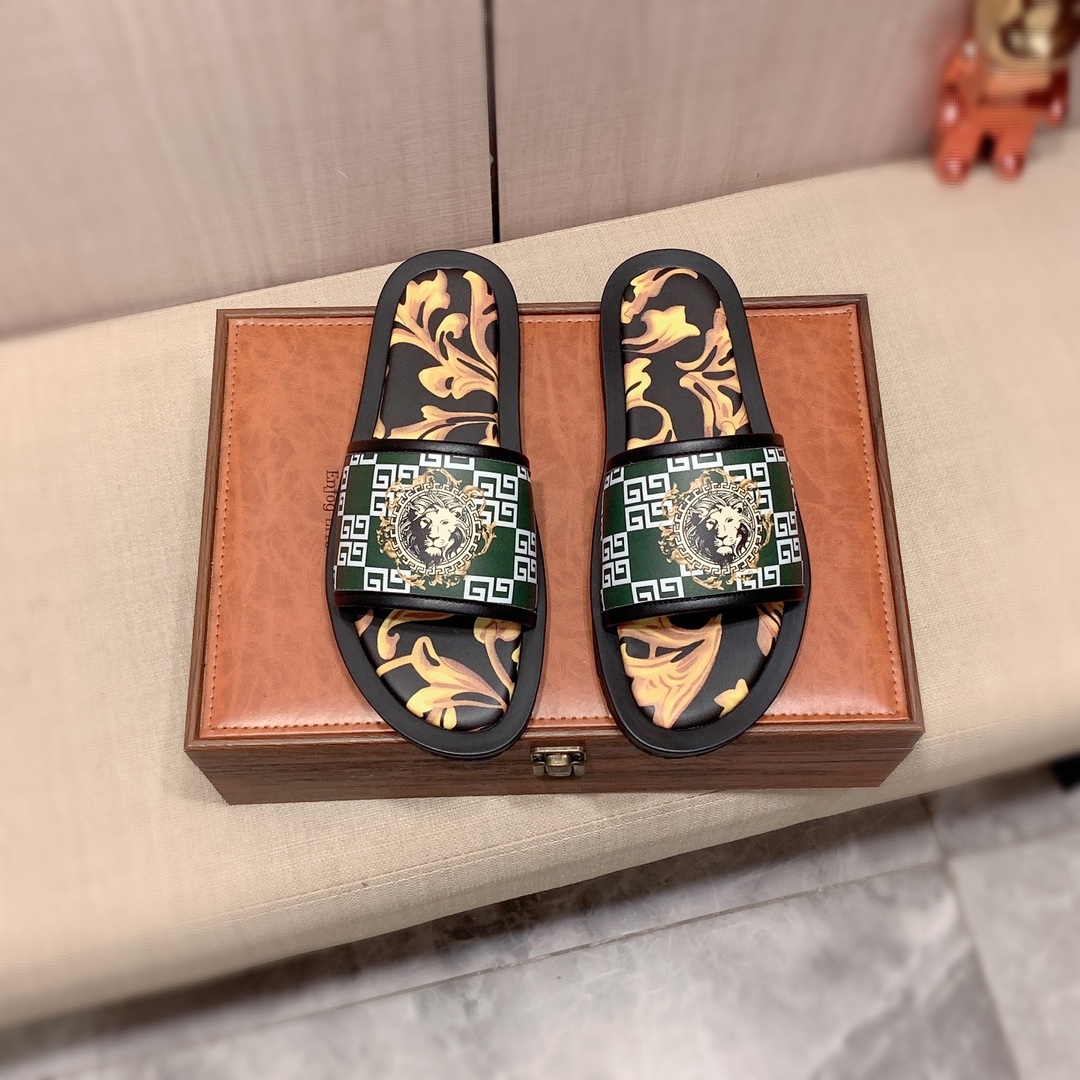 zapatillas: nuevo: precio de fábrica: "Versace *" serie de zapatillas de la parte superior de compra