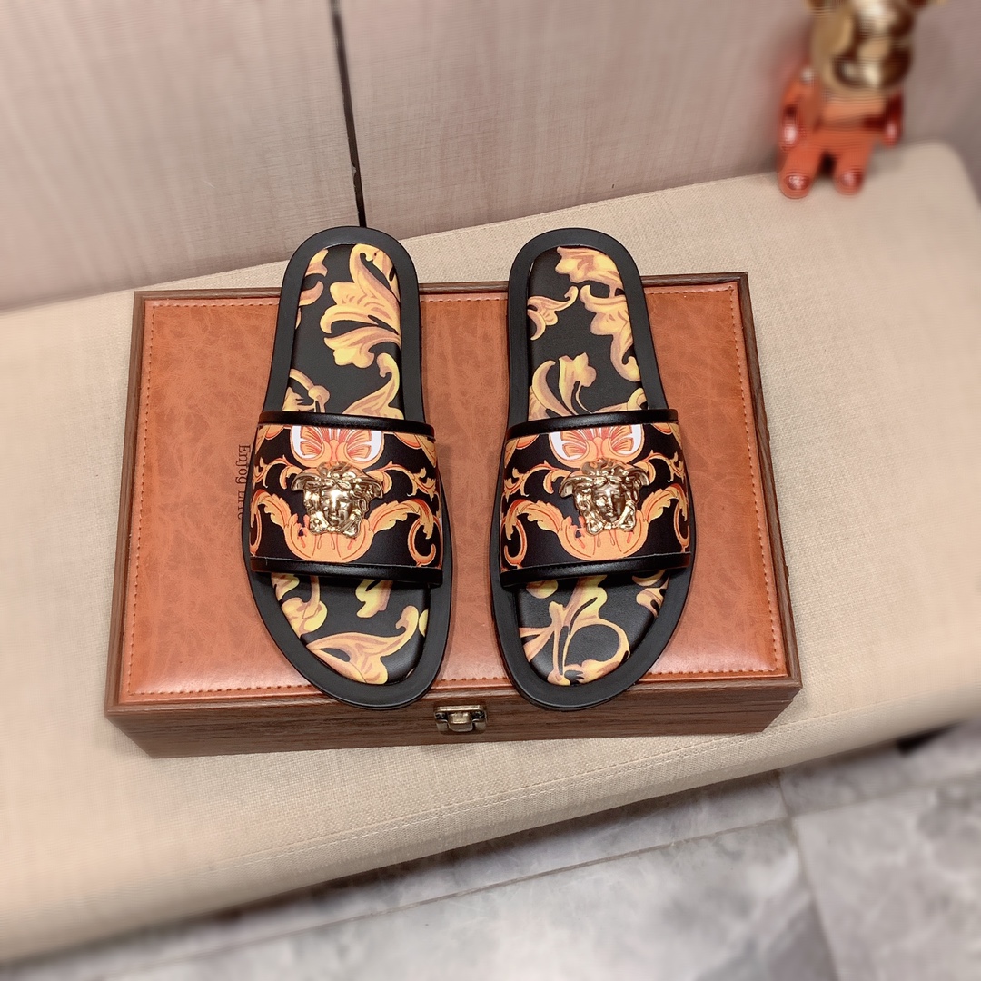 zapatillas: nuevo: precio de fábrica: "Versace *" serie de zapatillas de la parte superior de compra