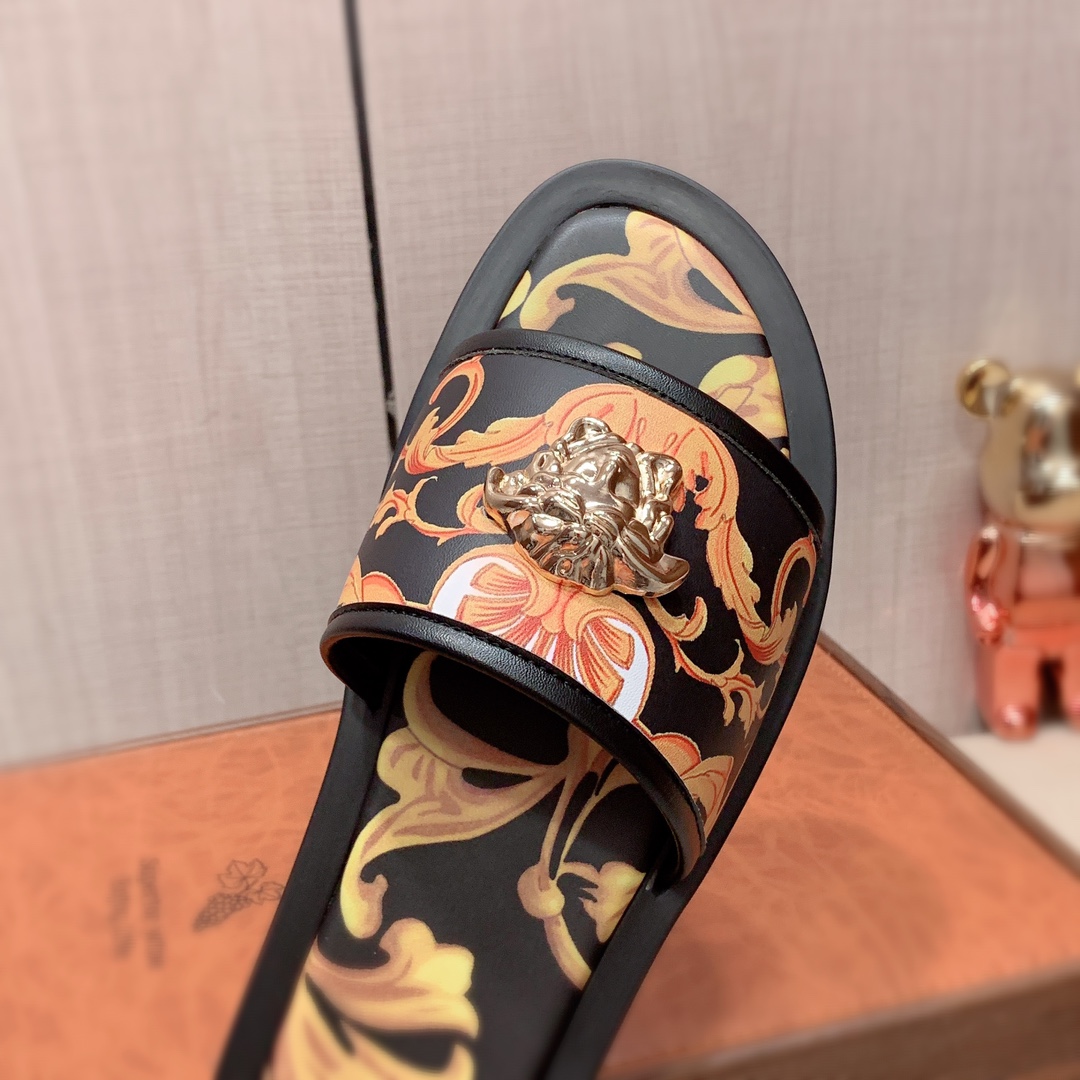 zapatillas: nuevo: precio de fábrica: "Versace *" serie de zapatillas de la parte superior de compra
