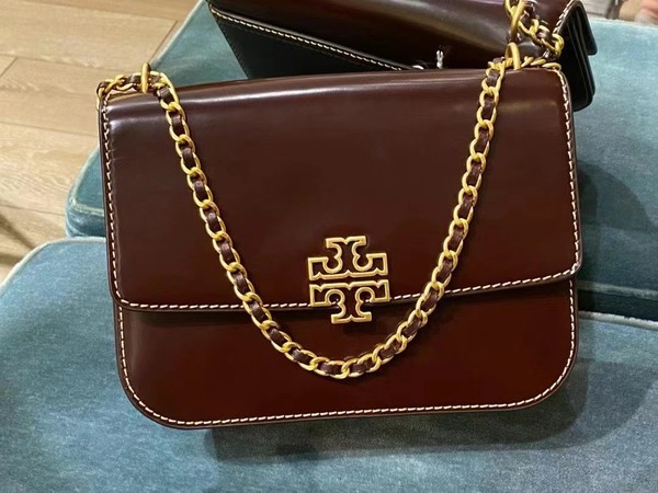 Tory Burch Crossbody & Shoulder Bags Burgundy Red Patent Leather Chains